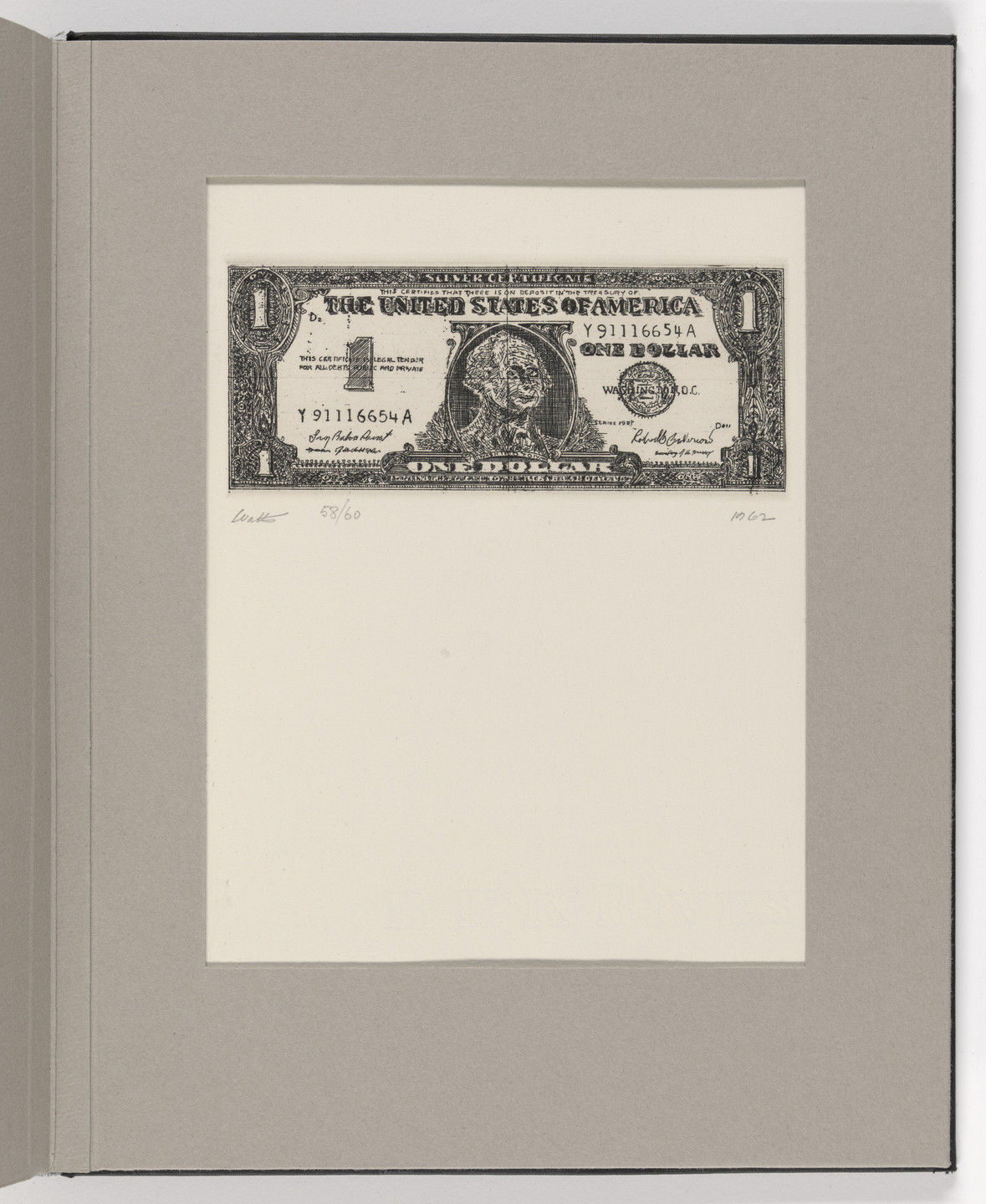 Robert Watts. Untitled (plate 19) from The International Anthology of Contemporary Engraving: The International Avant-Garde, Volume 5: America Discovered (Anthologia internazionale dell&#39;incisione contemporanea: L&#39;Avanguardia internazionale: Volume 5: Scoperta dell&#39;America). 1962, published 1964