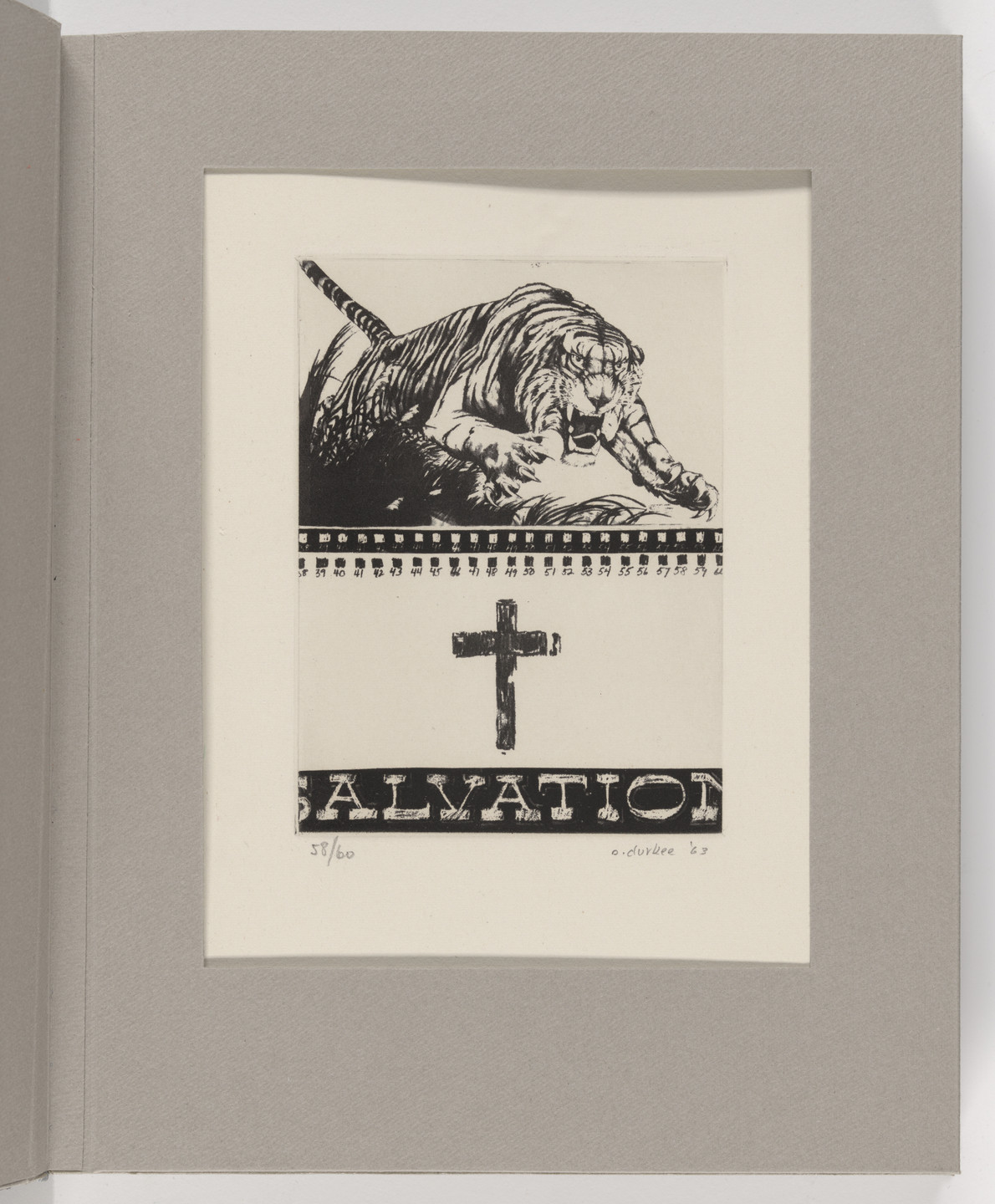 Stephen Durkee. Untitled (plate 4) from The International Anthology of Contemporary Engraving: The International Avant-Garde, Volume 5: America Discovered (Anthologia internazionale dell&#39;incisione contemporanea: L&#39;Avanguardia internazionale: Volume 5: Scoperta dell&#39;America). 1963, published 1964