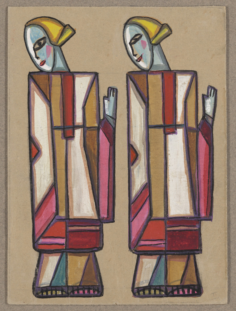 Costume design for the ballet Les Noces (The Wedding)