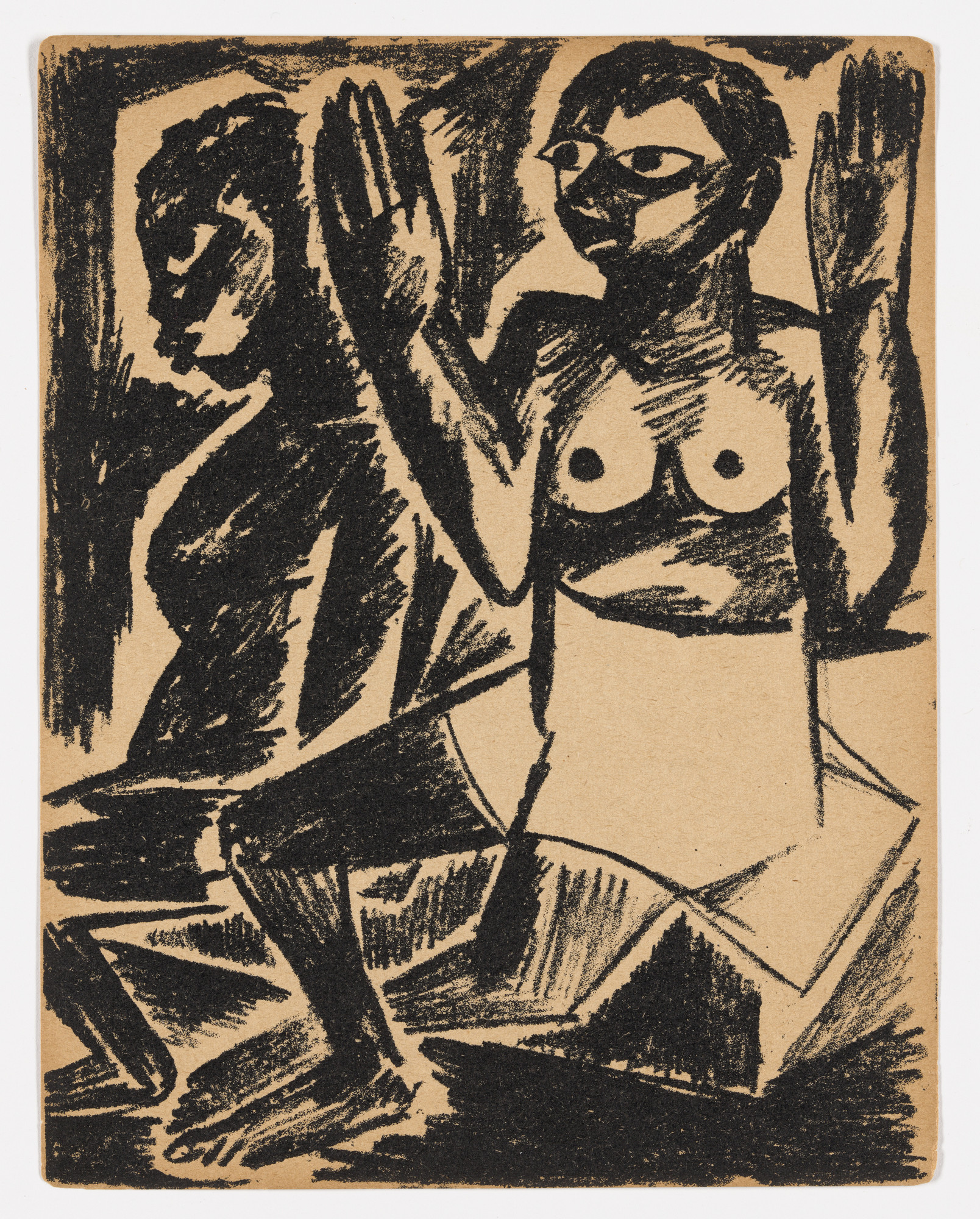 Natalia Goncharova. Plate from the illustrated book Pustynniki; Pustynnitsa. Dve poemy ( Hermits; Hermitess: Two Poems )