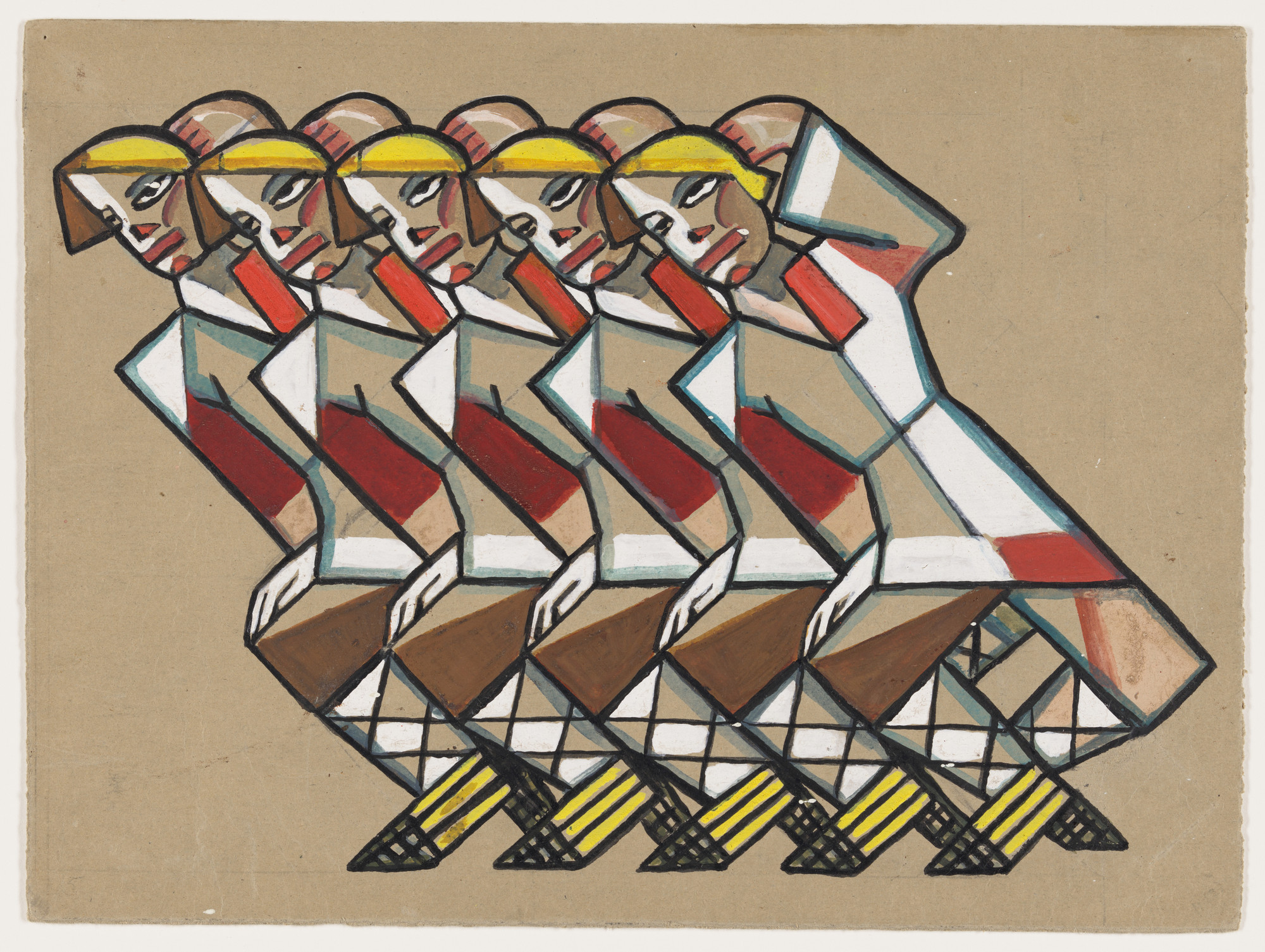 Sergei Soudeikine. Costume design for the ballet Les Noces ( The Wedding )