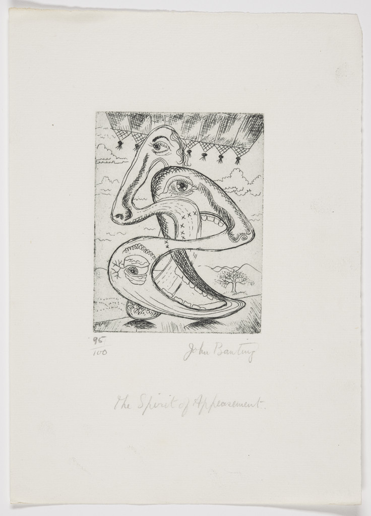 The Spirit of Appeasement (plate, folio 2) from Salvo for Russia, John Banting, 1942