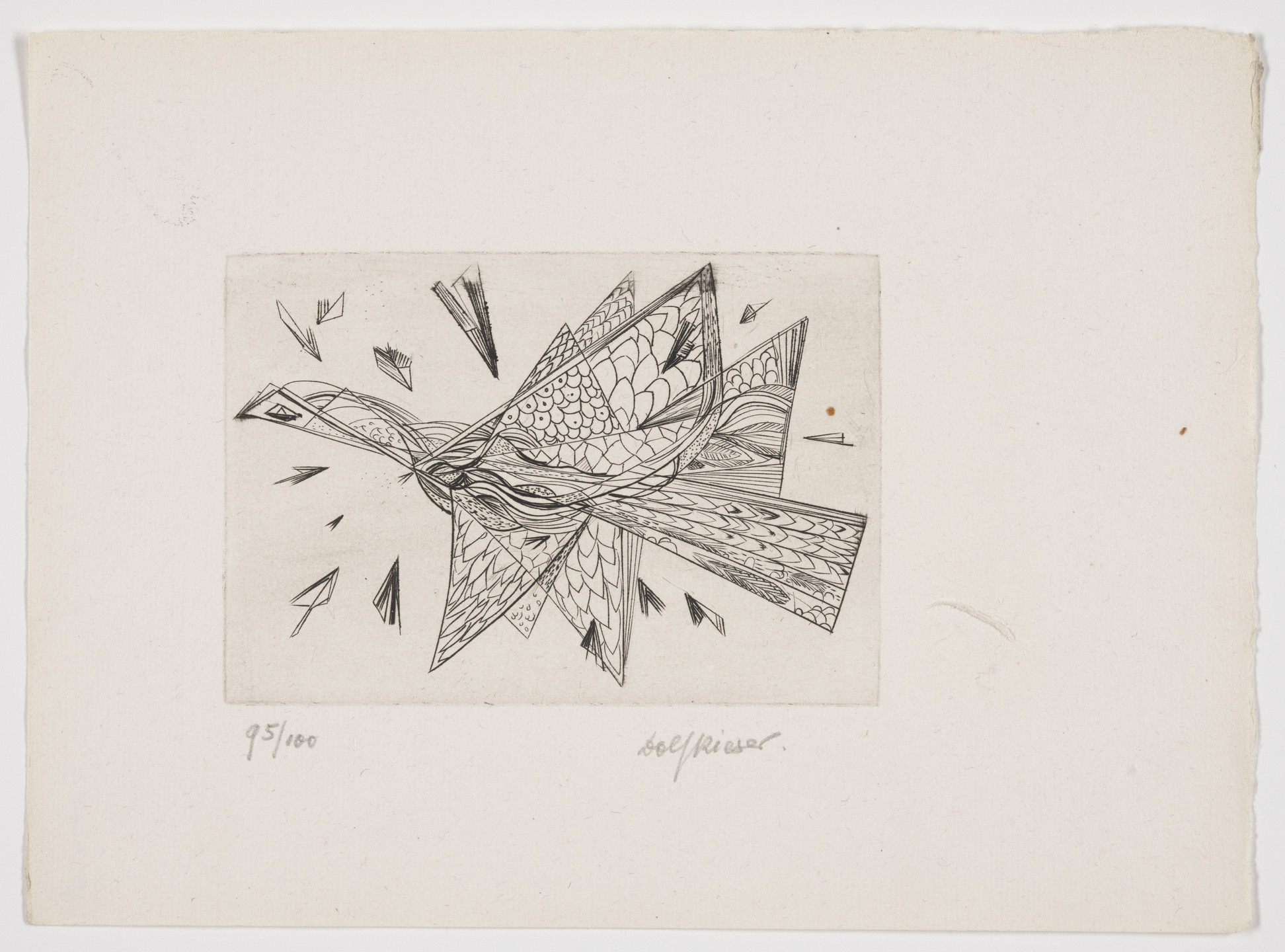 Dolf Rieser. Untitled (plate, folio 4) from Salvo for Russia. 1942