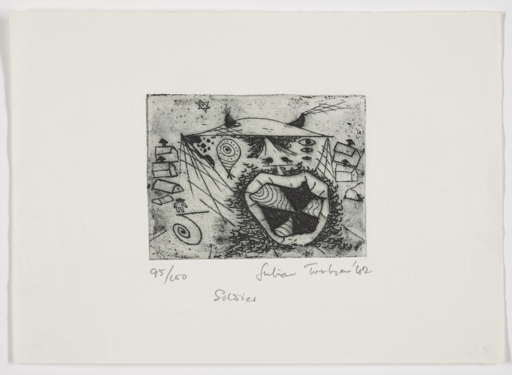 Soldier (plate, folio 7) from Salvo for Russia