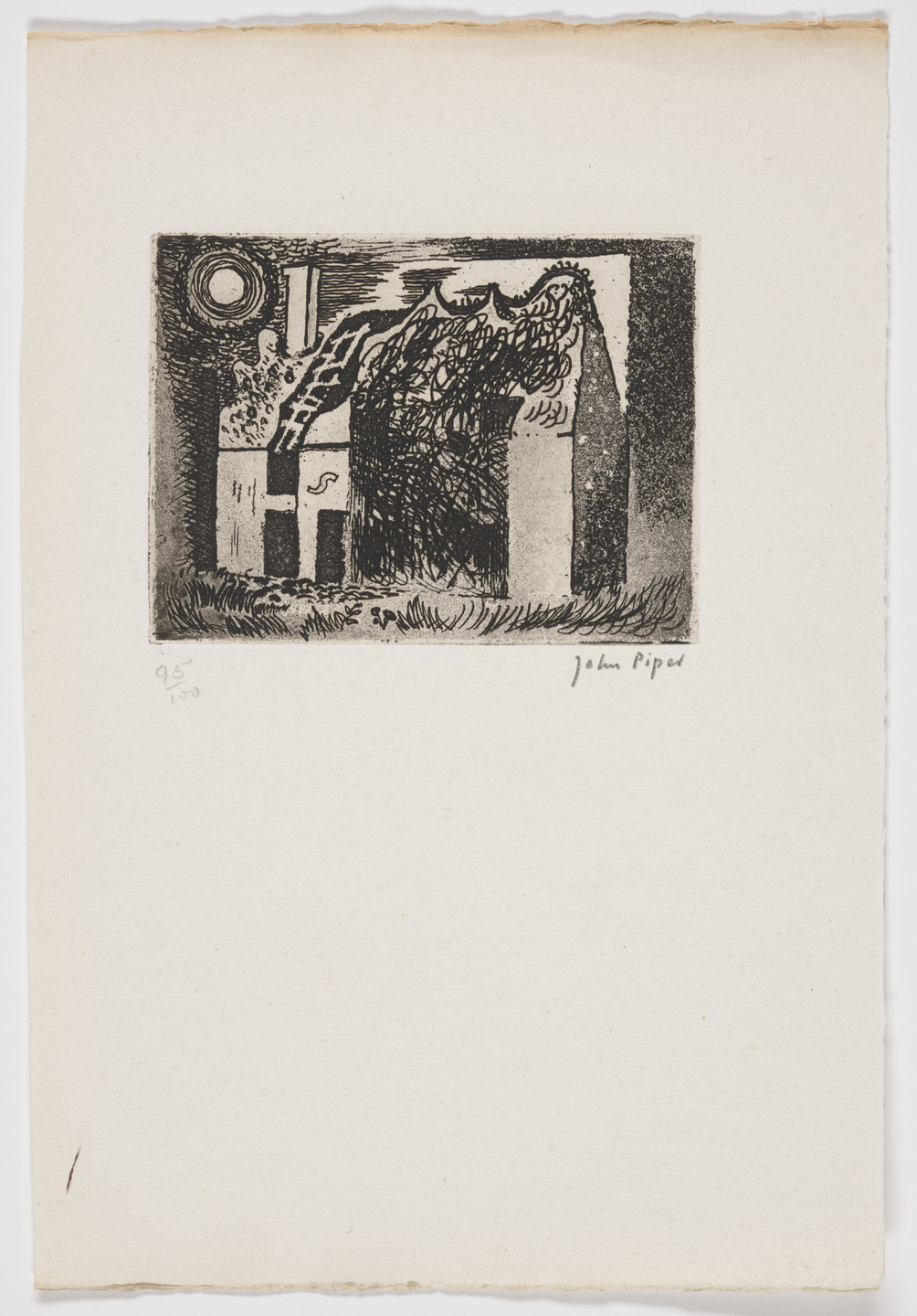 John Piper. Untitled (plate, folio 9) from Salvo for Russia. 1942