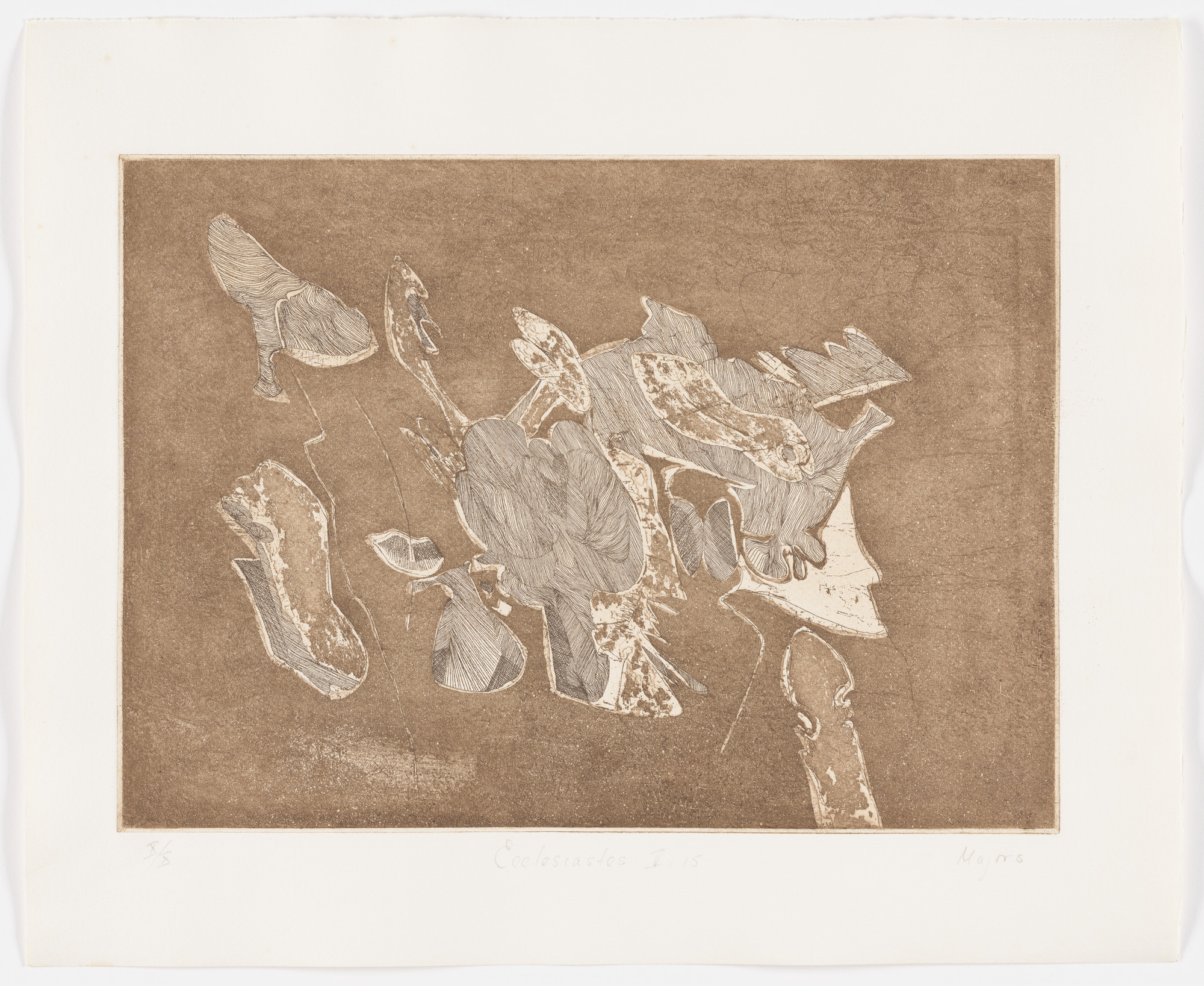 William Majors. Ecclesiastes V:15 (plate, folio 18) from Etchings from Ecclesiastes
