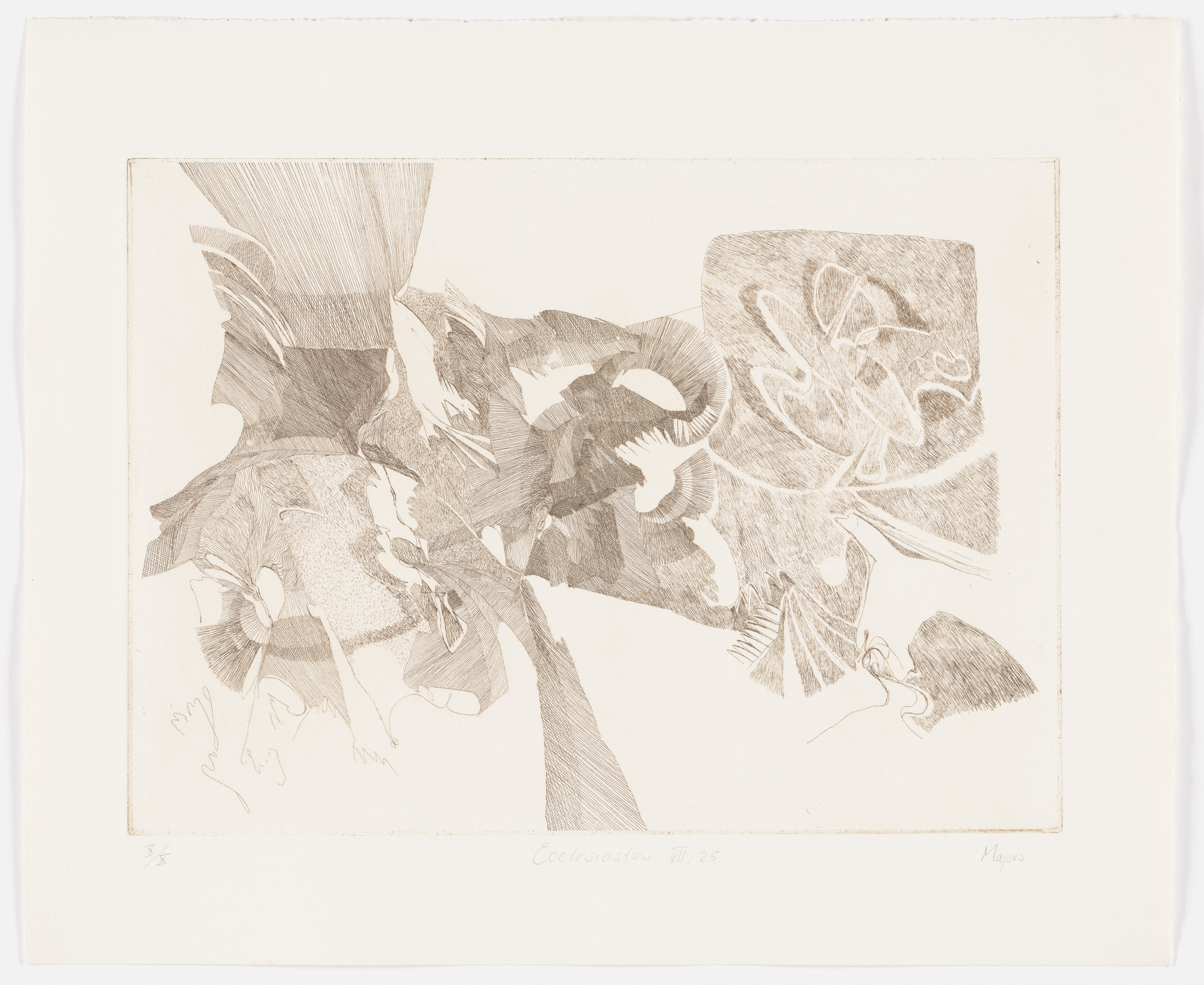 William Majors. Ecclesiastes VII:25 (plate, folio 22) from Etchings from Ecclesiastes