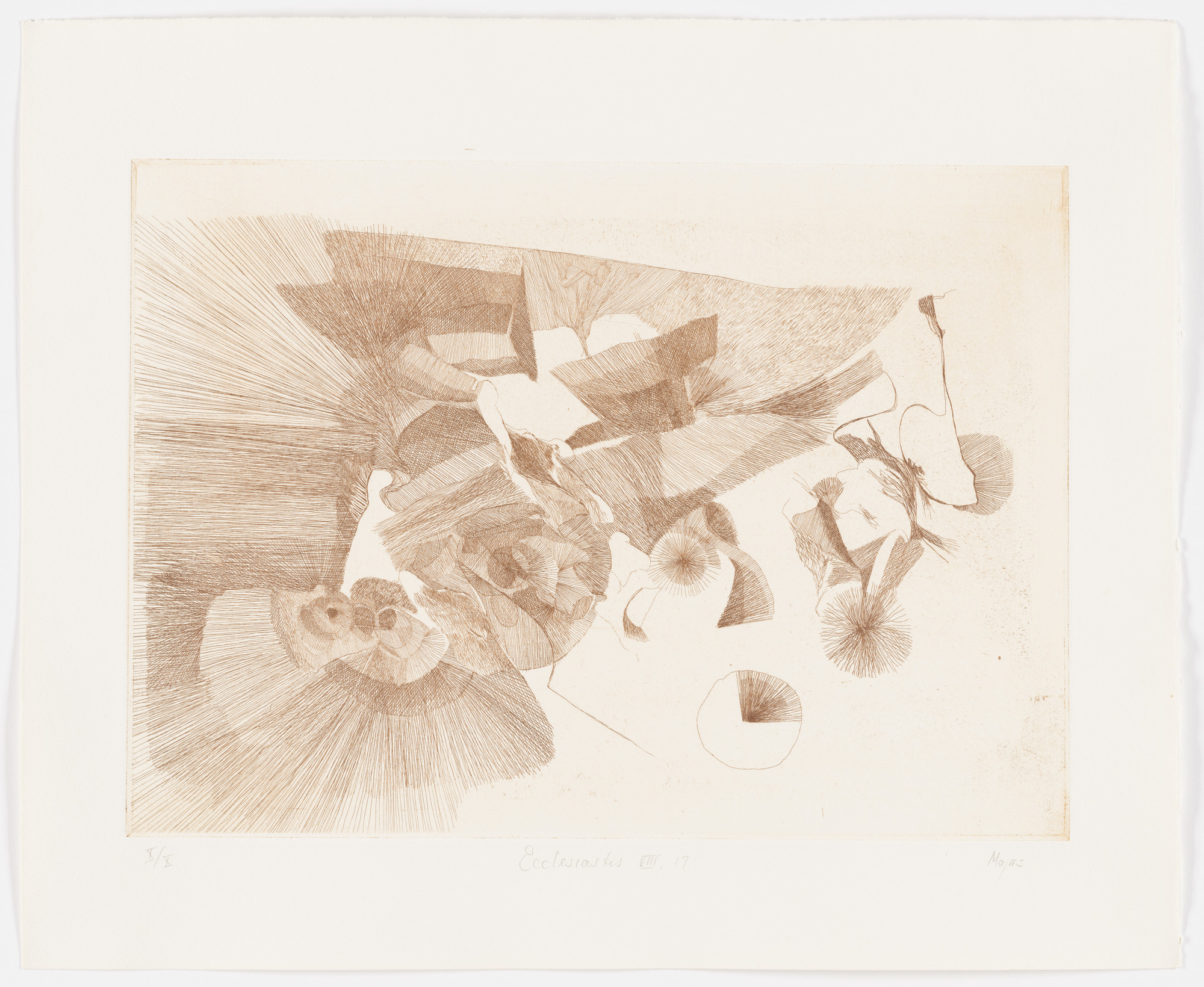 William Majors. Ecclesiastes VIII:17 (plate, folio 24) from Etchings from Ecclesiastes