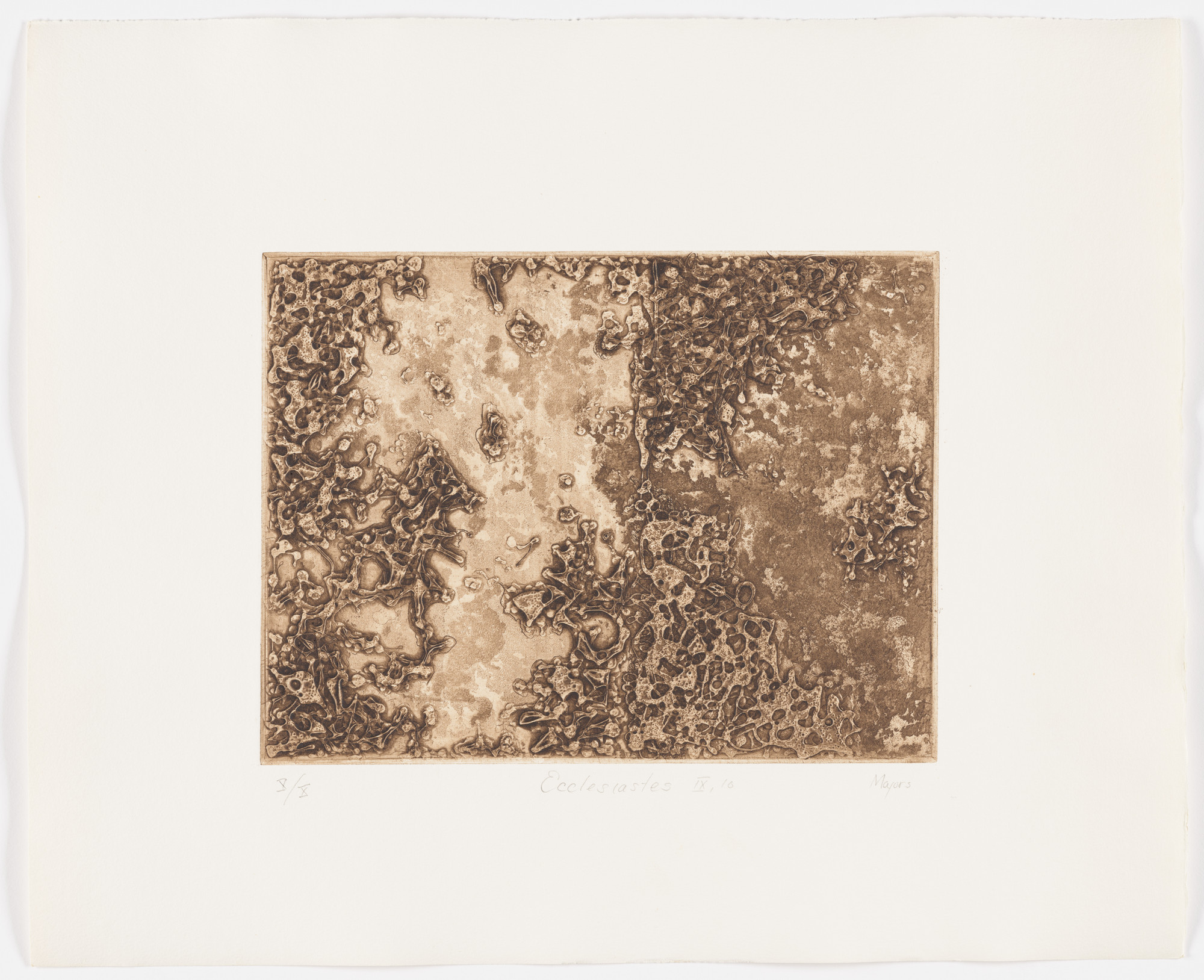 William Majors. Ecclesiastes IX:10 (plate, folio 26) from Etchings from Ecclesiastes