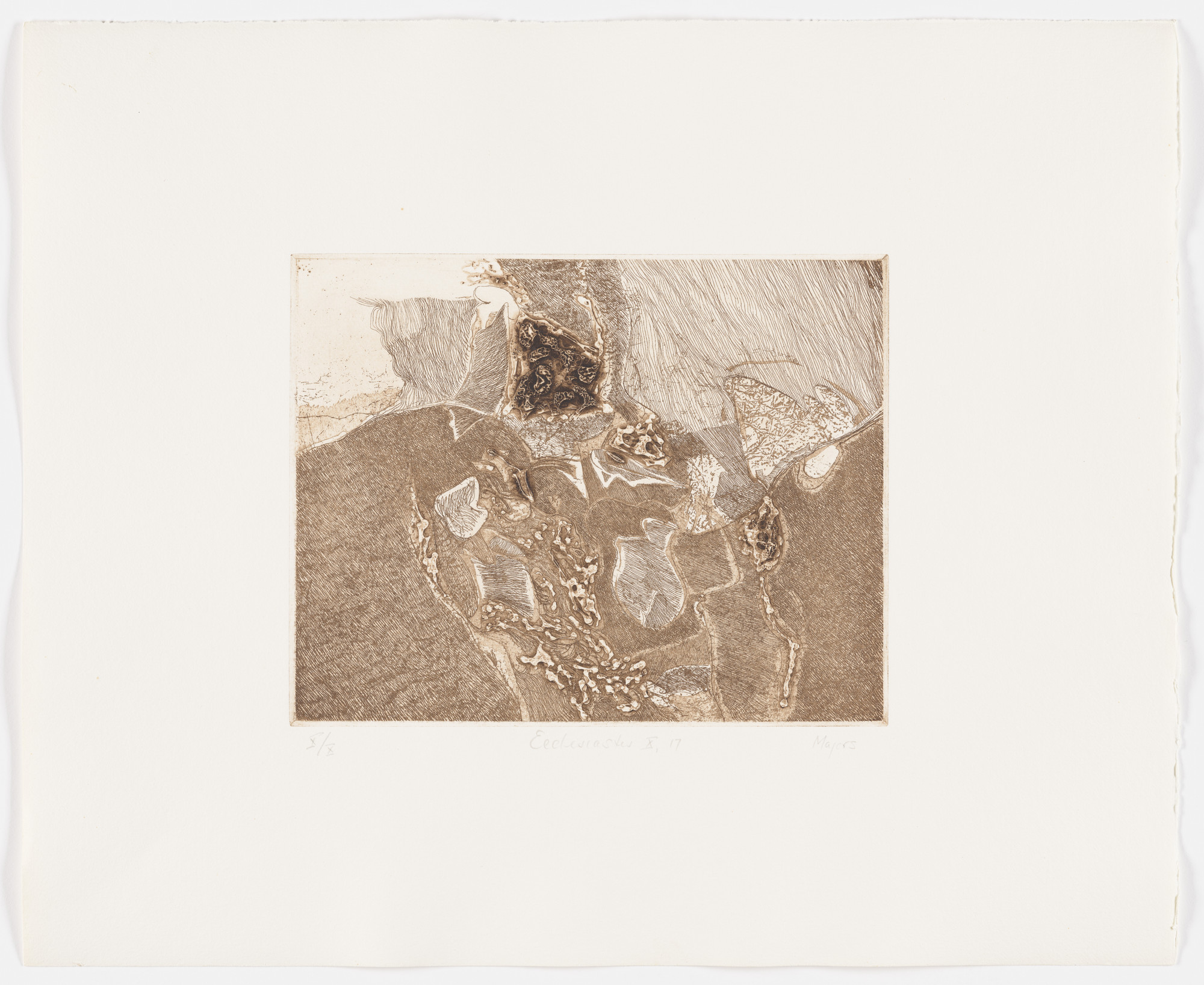 William Majors. Ecclesiastes X:17 (plate, folio 28) from Etchings from Ecclesiastes