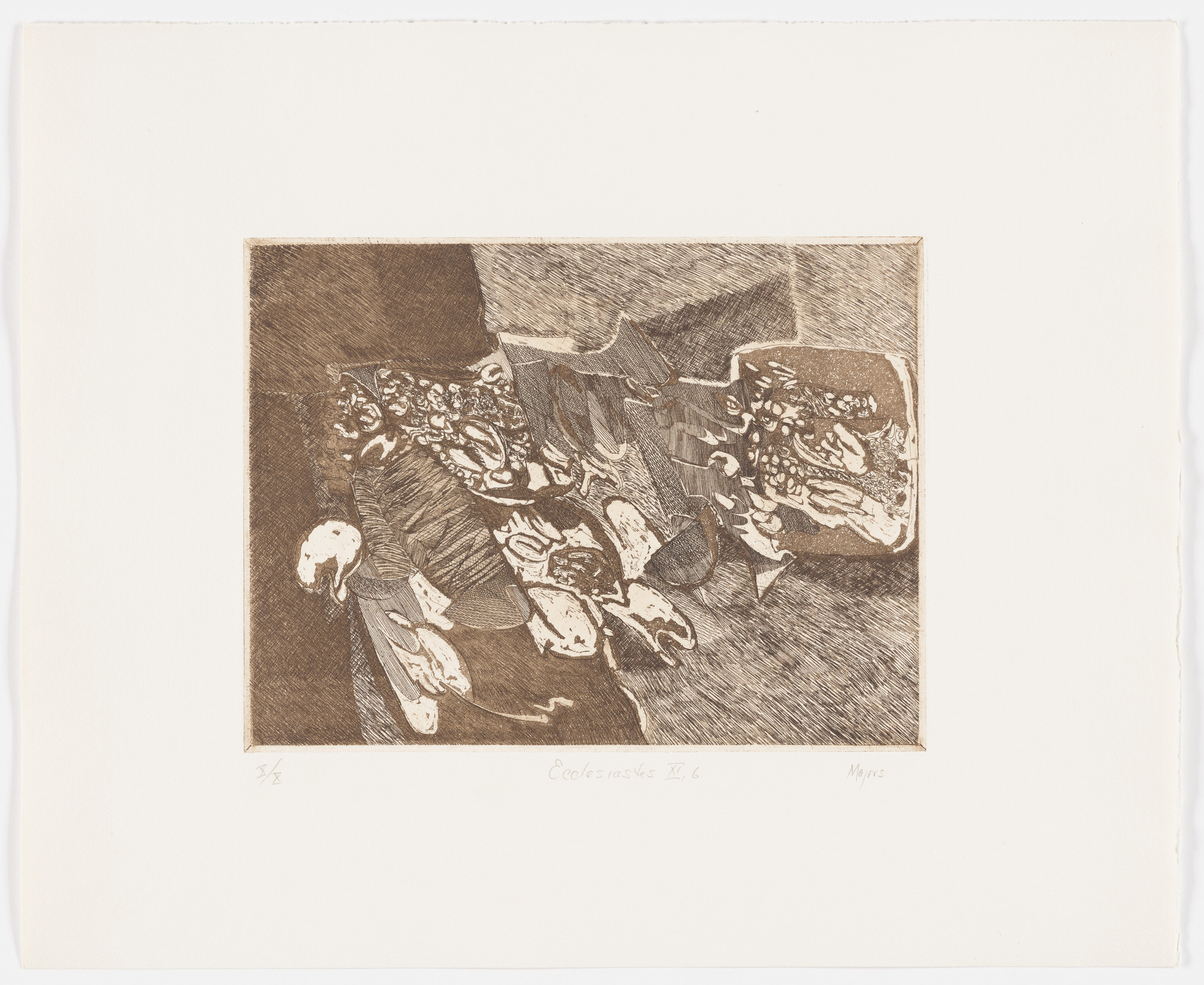 William Majors. Ecclesiastes XI:6 (plate, folio 30) from Etchings from Ecclesiastes