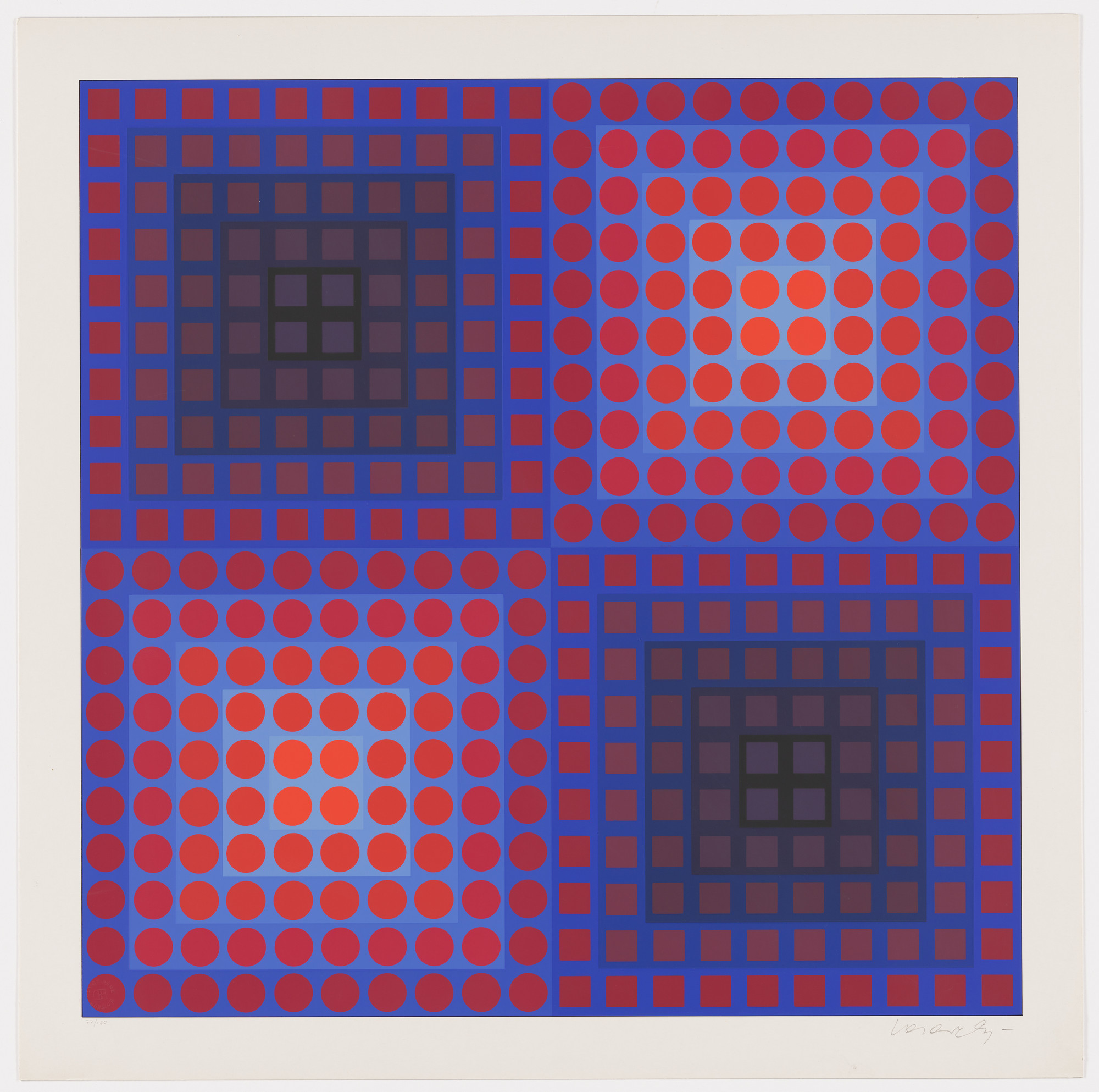 Victor Vasarely. Untitled from the portfolio Permutations