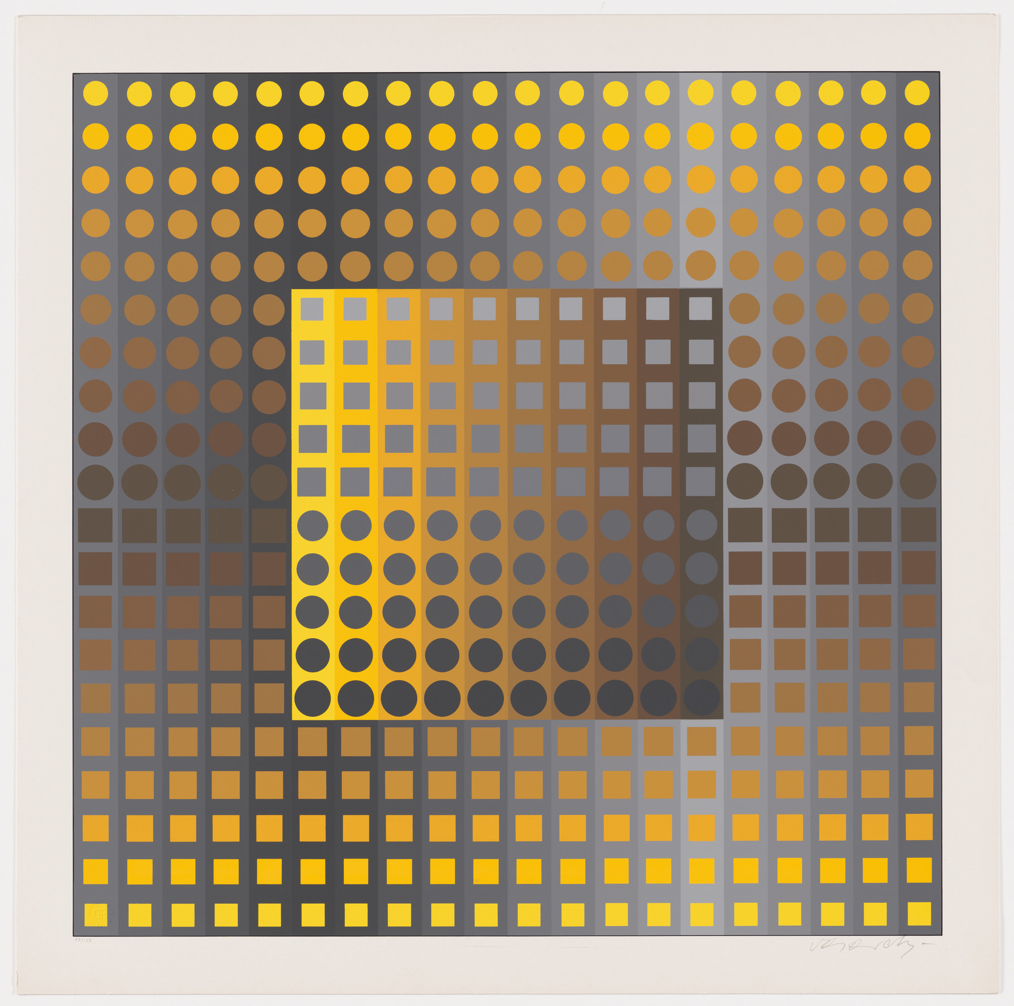 Victor Vasarely. Untitled from the portfolio Permutations