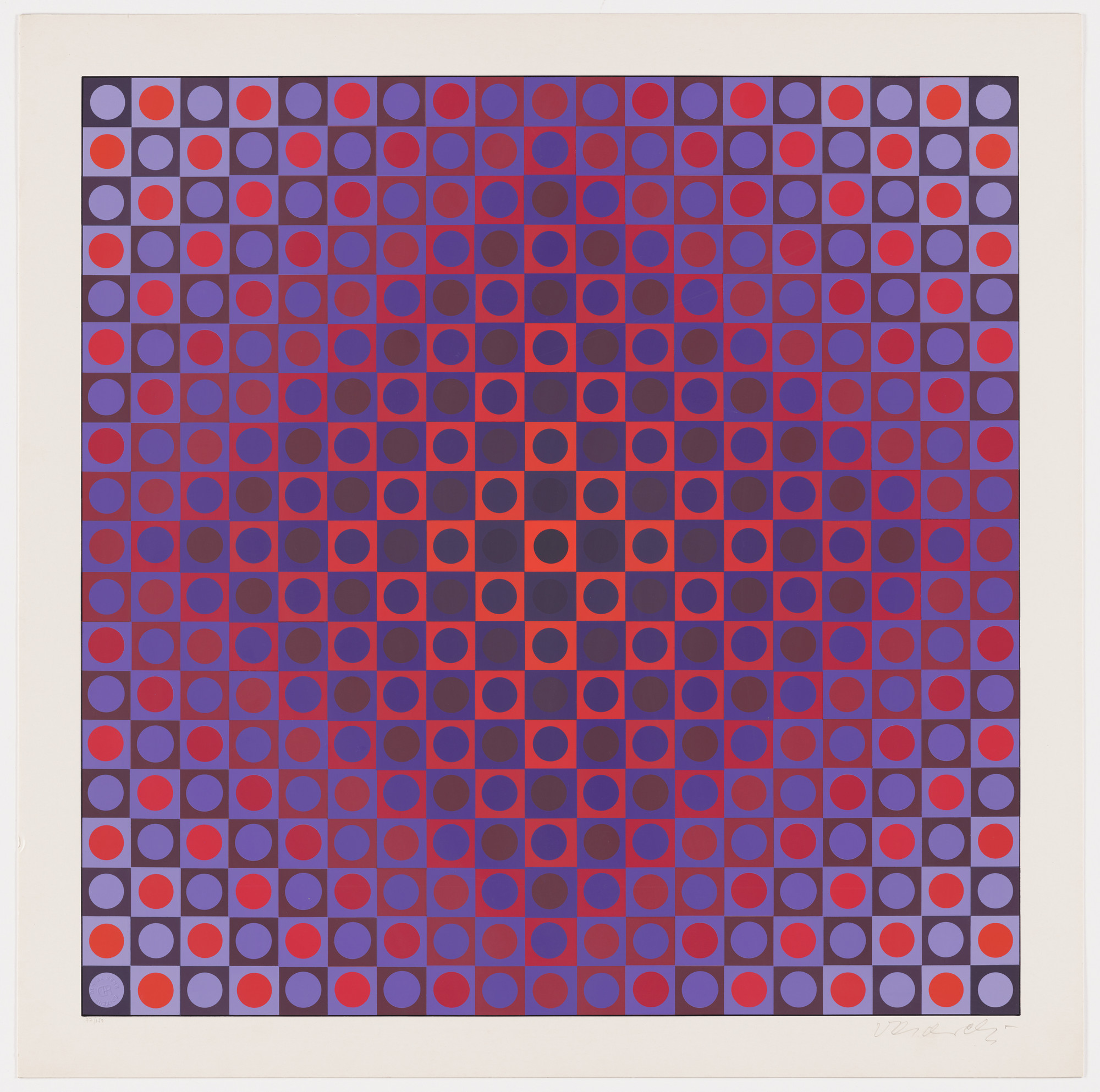 Victor Vasarely. Untitled from the portfolio Permutations