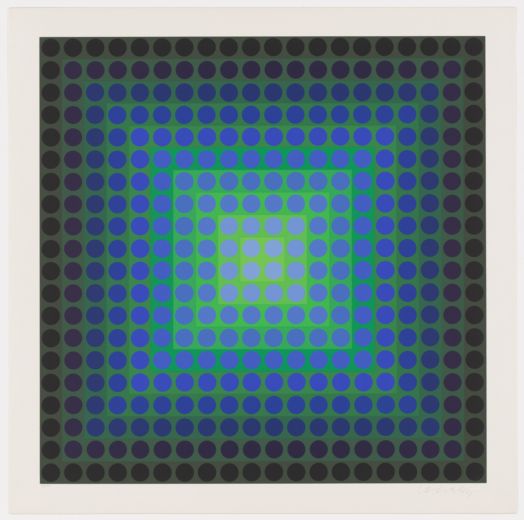 Victor Vasarely. Untitled from the portfolio Permutations