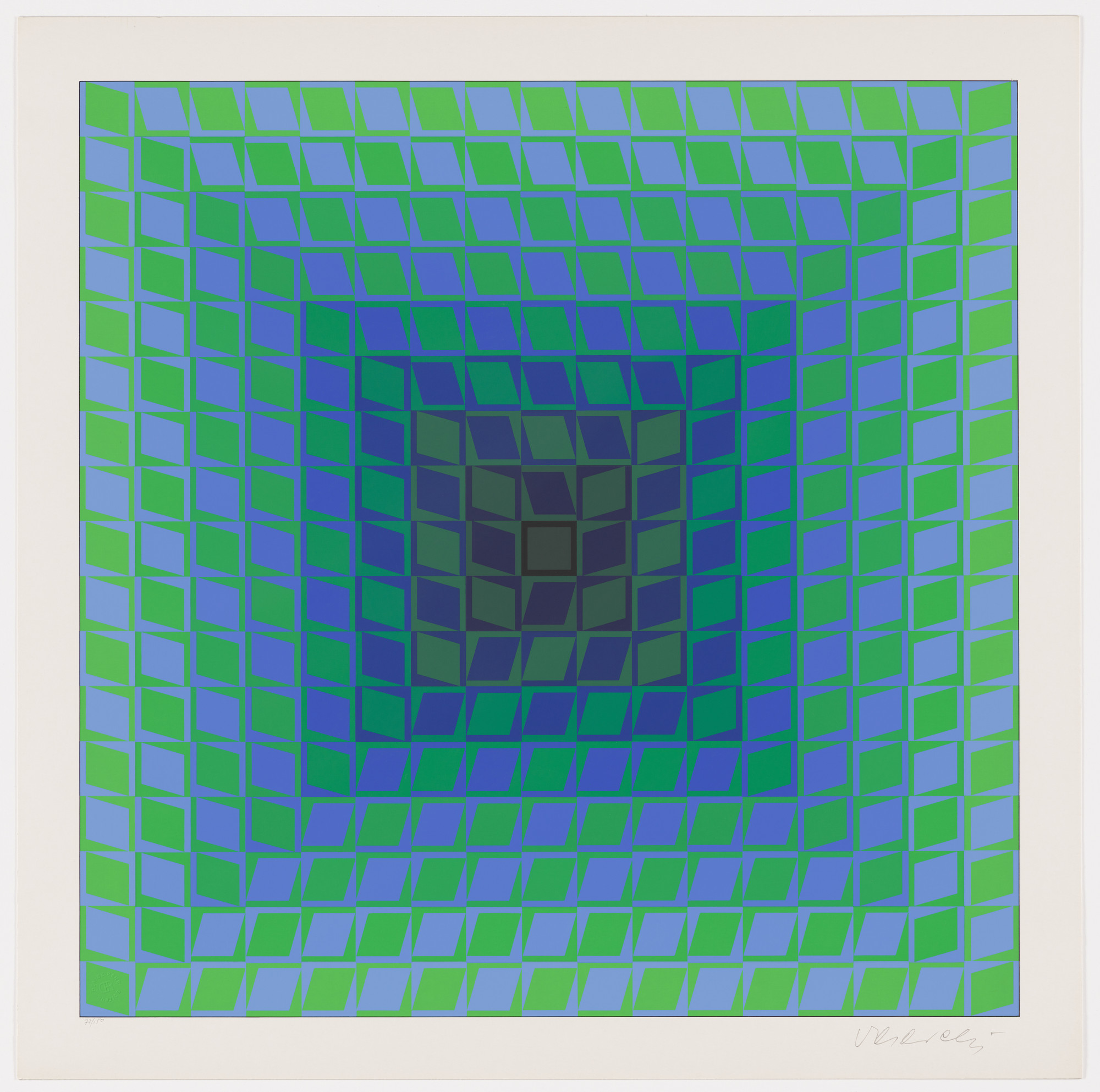 Victor Vasarely. Untitled from the portfolio Permutations