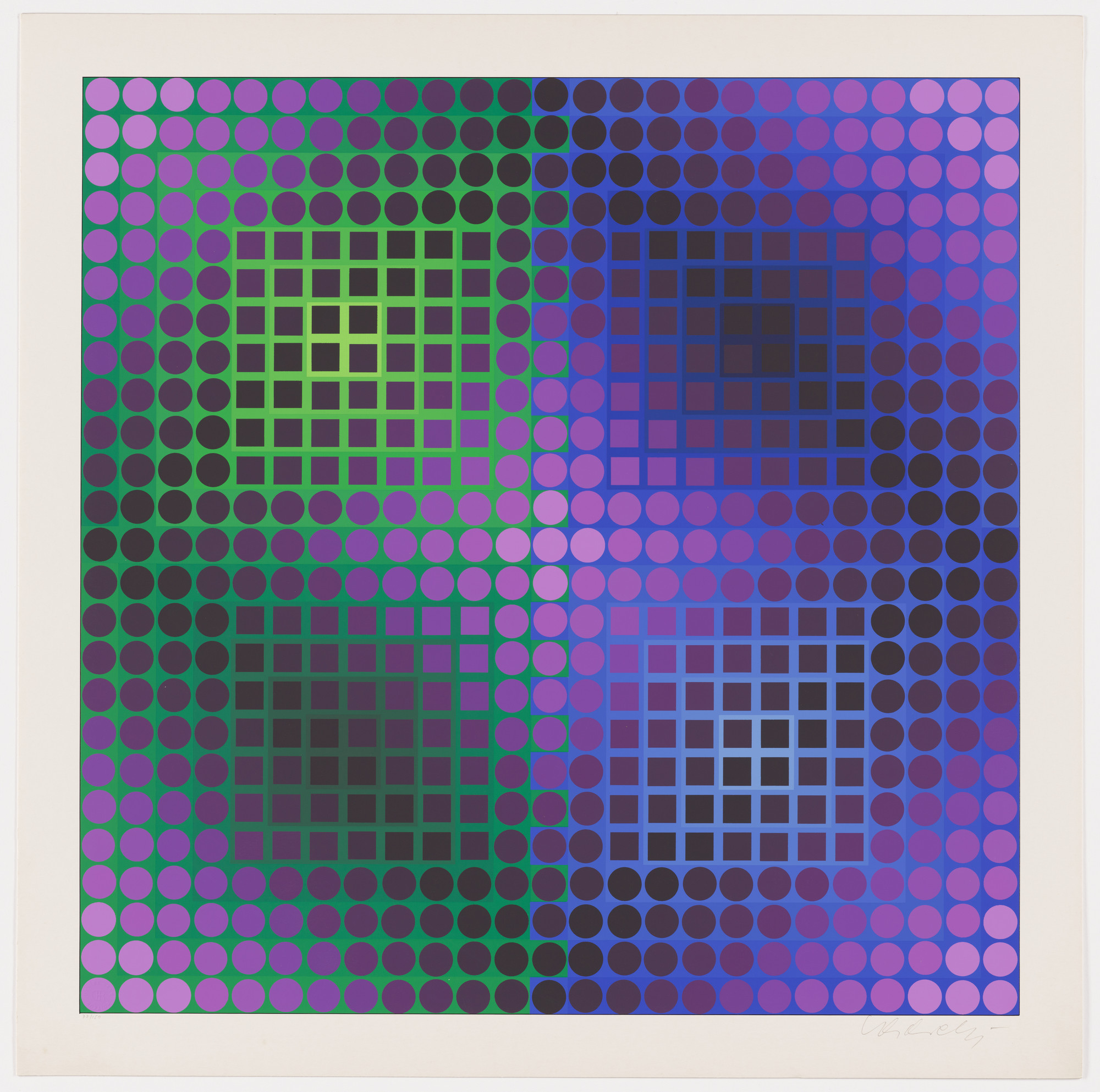Victor Vasarely. Untitled from the portfolio Permutations