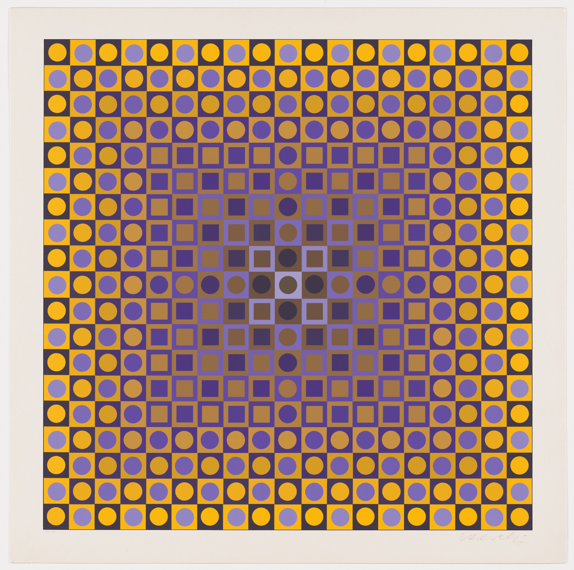 Victor Vasarely. Untitled from the portfolio Permutations