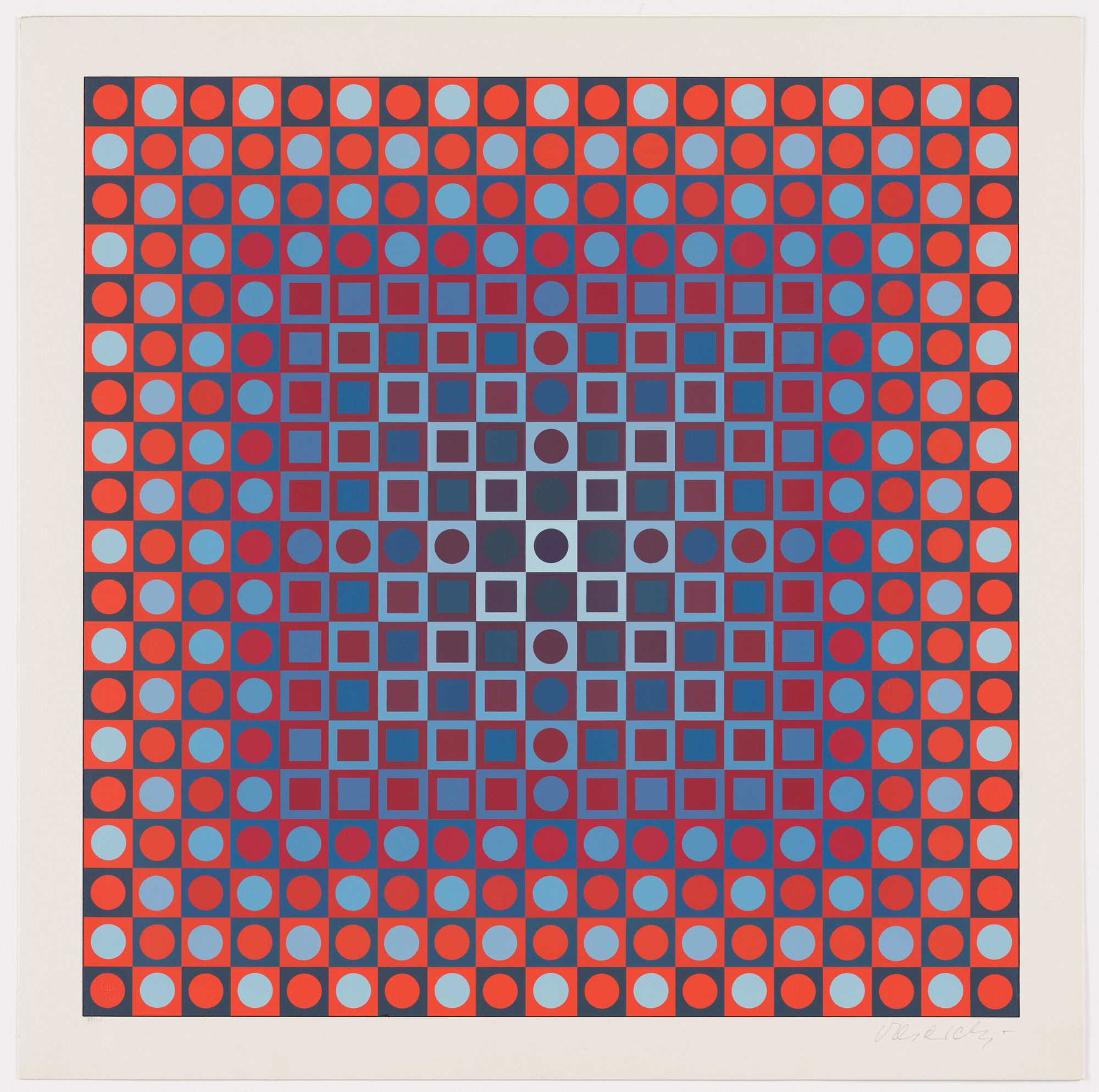 Victor Vasarely. Untitled from the portfolio Permutations