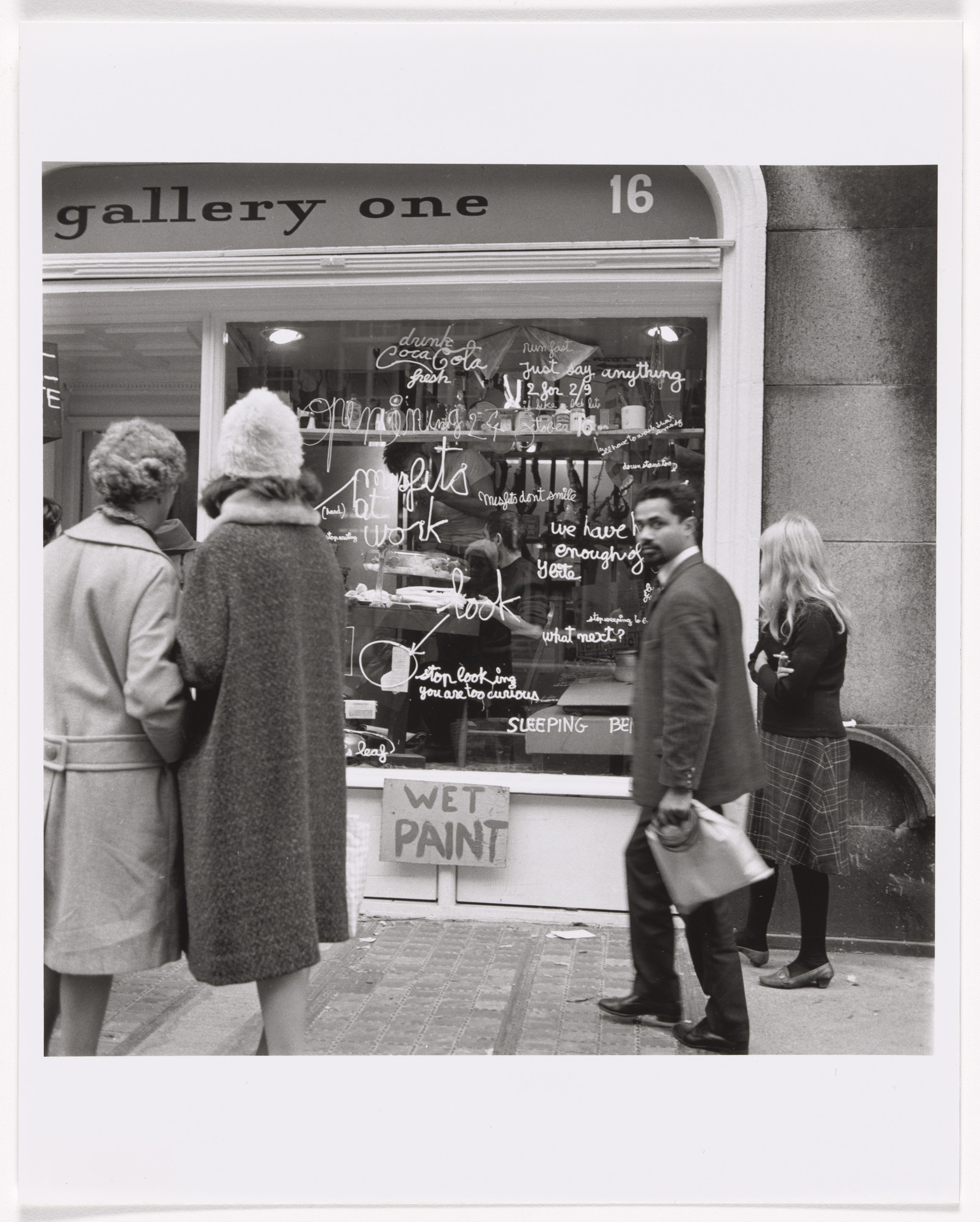 Ben Vautier. Sculpture Vivante (Living Sculpture), Festival of Misfits, Gallery One, London, October 23- November 8, 1962