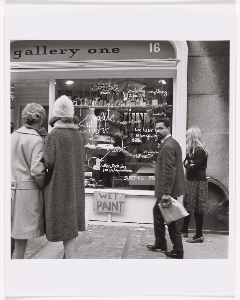 Sculpture Vivante (Living Sculpture), Festival of Misfits, Gallery One, London, October 23- November 8, 1962