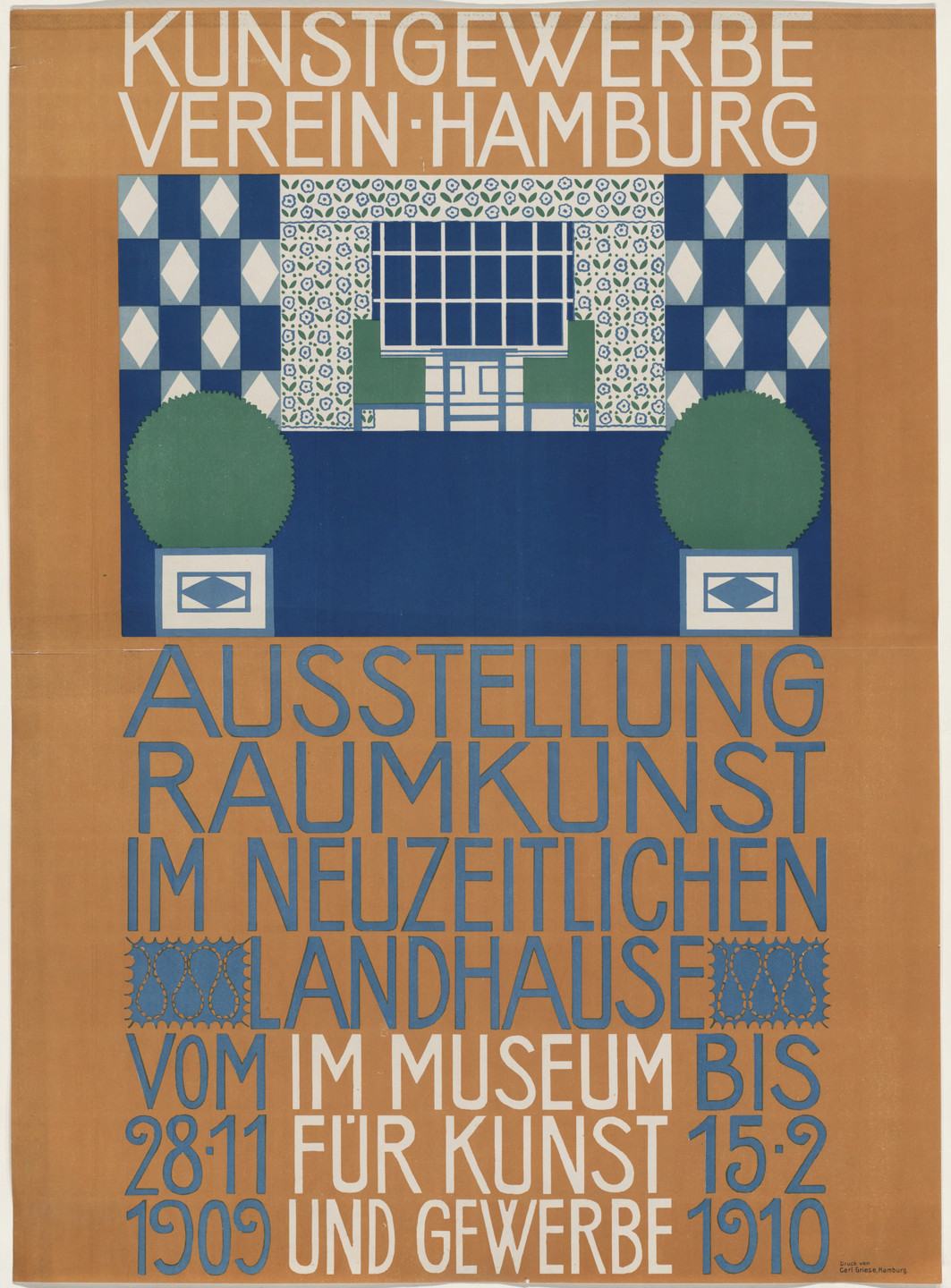 Otto Struck. Ausstellung Raumkunst im Neuzeitlichen Landhause [Exhibition of Interior Decoration in Contemporary Houses]. 1909