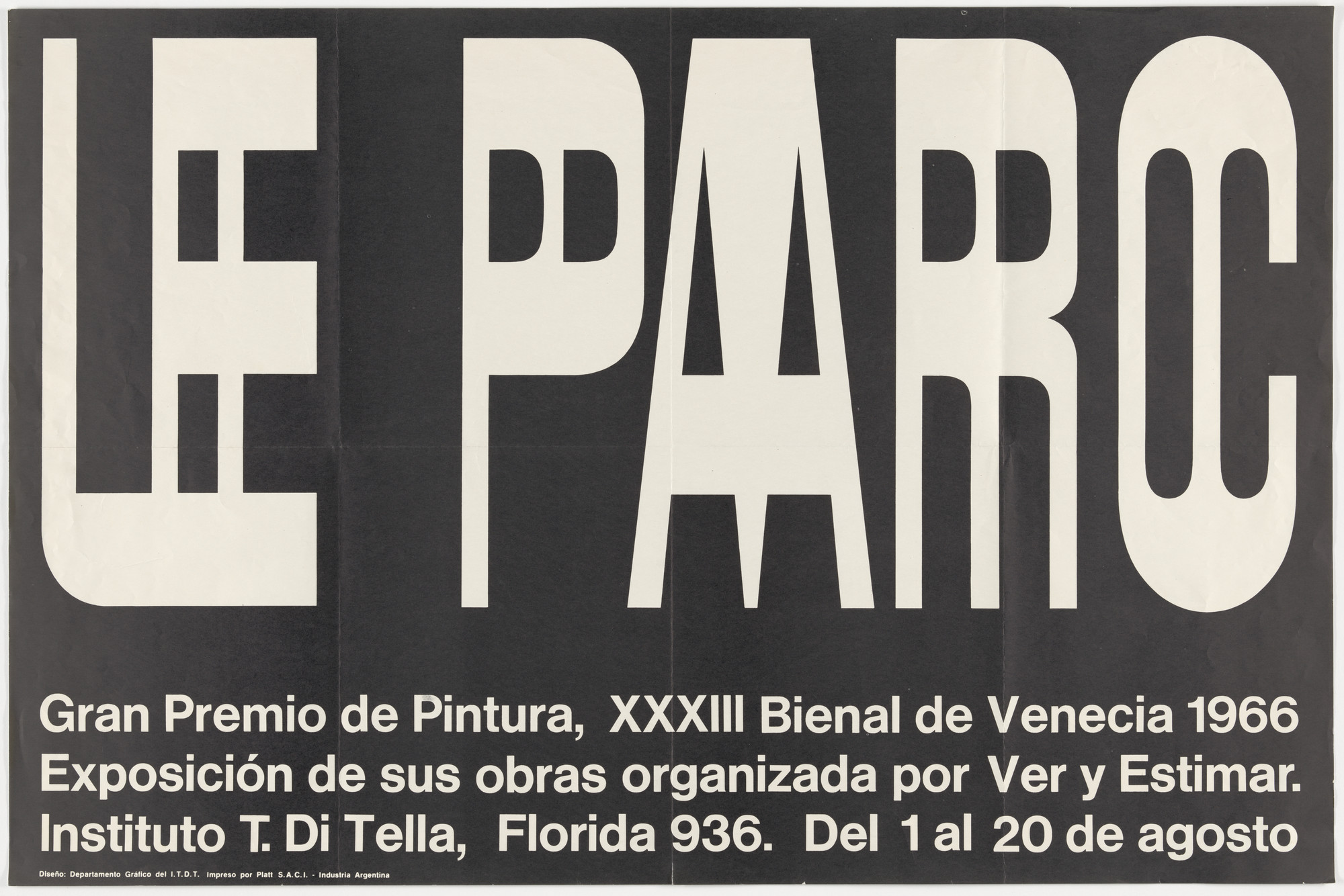Juan Carlos Distéfano, Rubén Fontana, Carlos Soler. Le Park