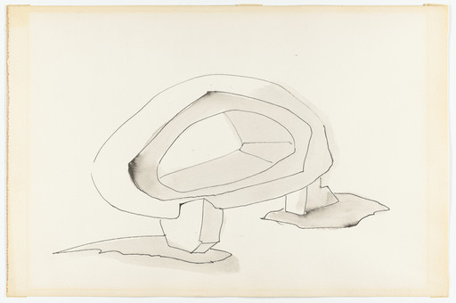 Frederick Kiesler. Endless House Project (Preliminary perspective, 1947). 1947–1960