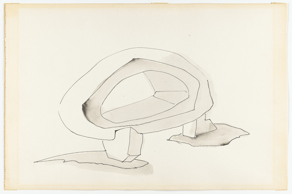 Endless House Project (Preliminary perspective, 1947)