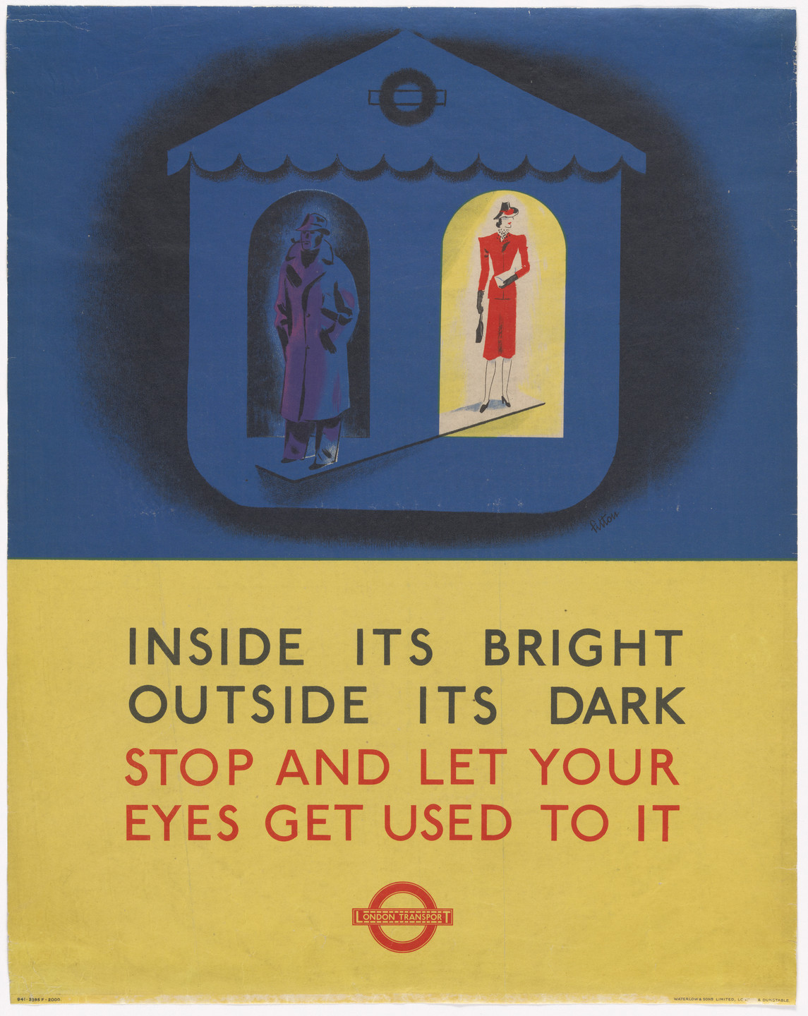 James Fitton. Inside It&#39;s Bright; Outside It&#39;s Dark. 1941