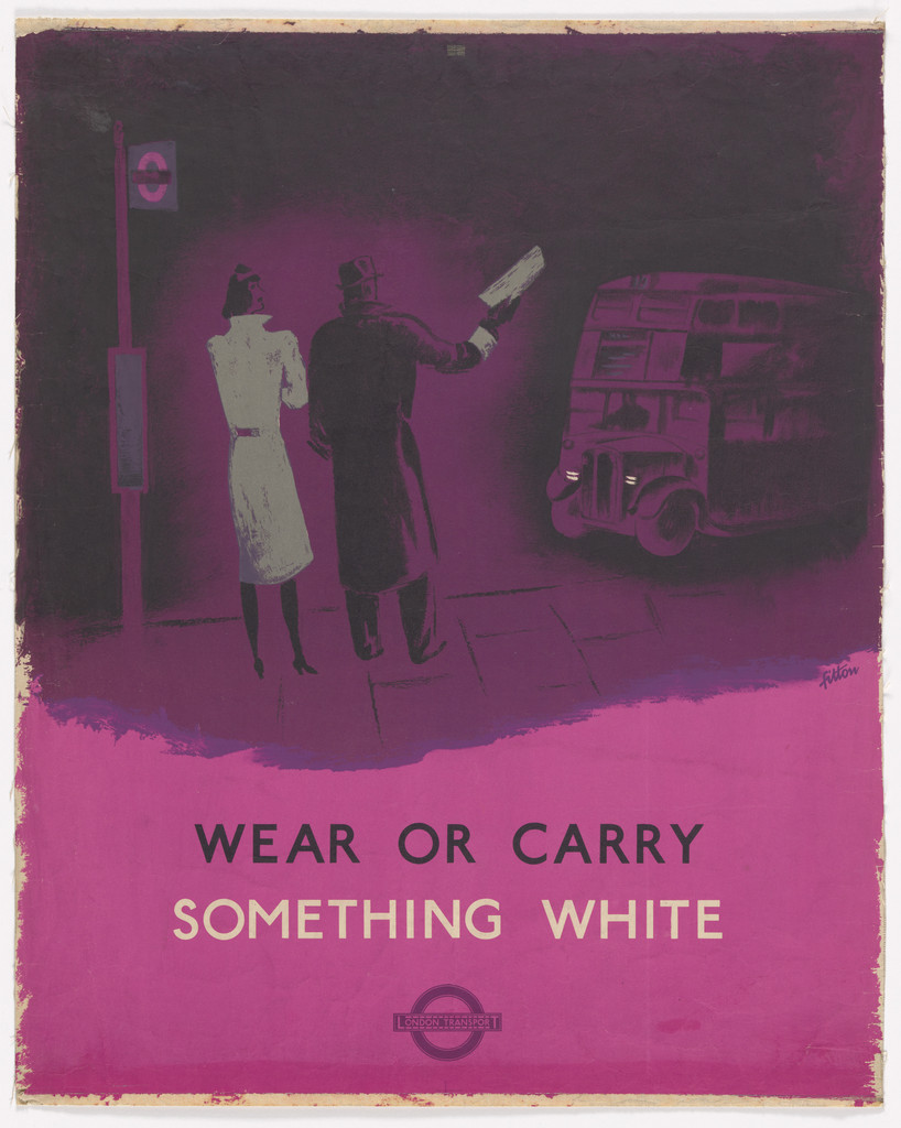 Wear or Carry Something White (Poster for London Transport)