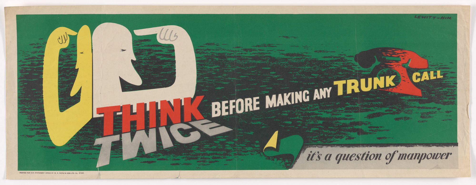 Jan Lewitt, George Him. Think Twice Before Making Any Trunk Calls. 1939-1945