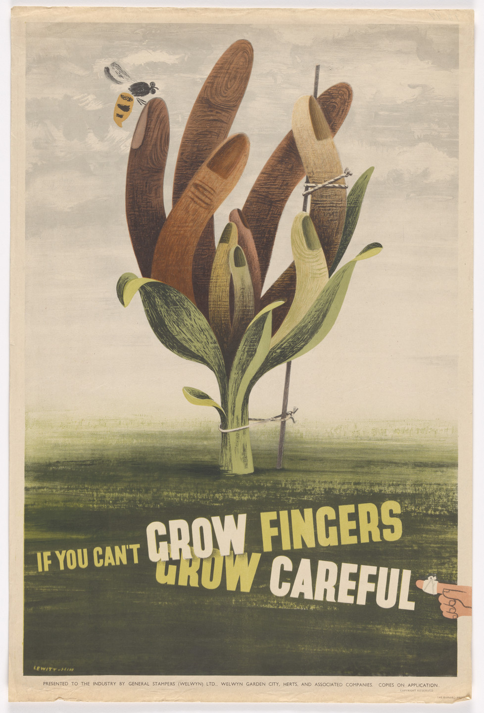 Jan Lewitt, George Him. If You Can&#39;t Grow Fingers, Grow Careful. c.1942