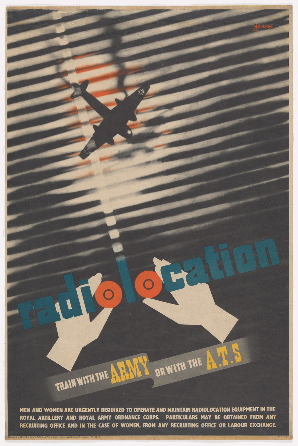 Abram Games. Radiolocation. 1941