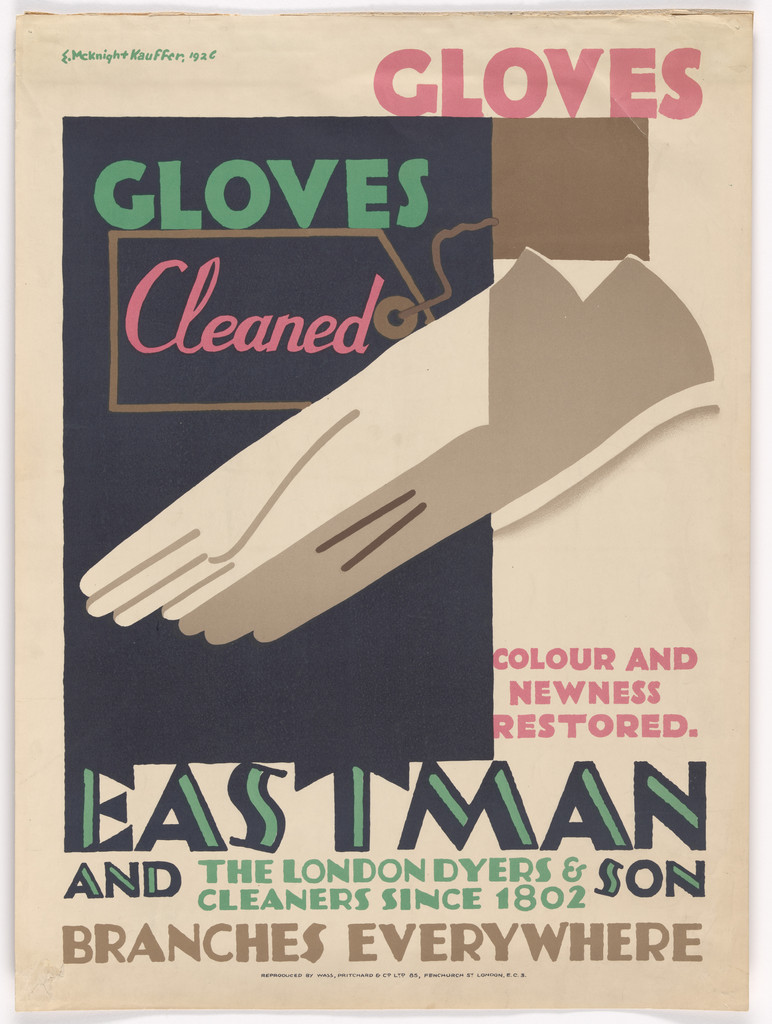 Gloves, Gloves Cleaned, Colour and Newness Restored, Eastman and Son, The London Dyers & Cleaners since 1802, Branches Everywhere
