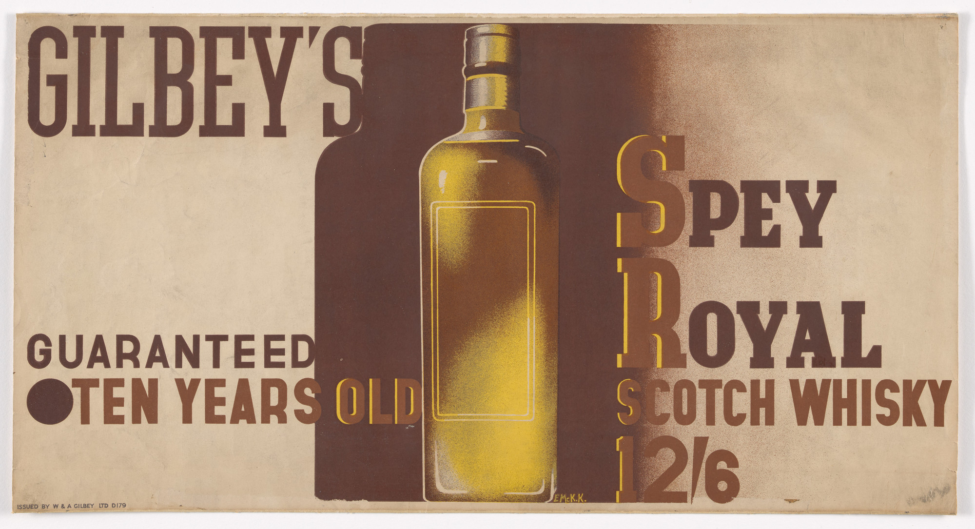 E. McKnight Kauffer. Gilbey's Spey Royal Scotch Whisky