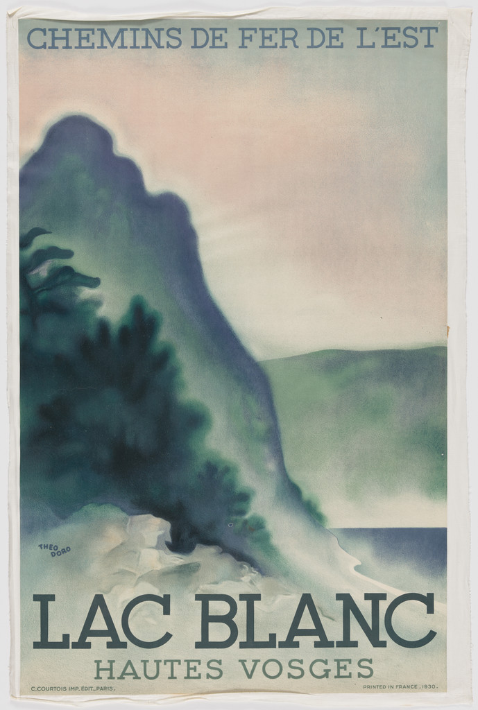 Lac Blanc, Hautes Vosges (Poster for Chemin de Fer de l'Est)