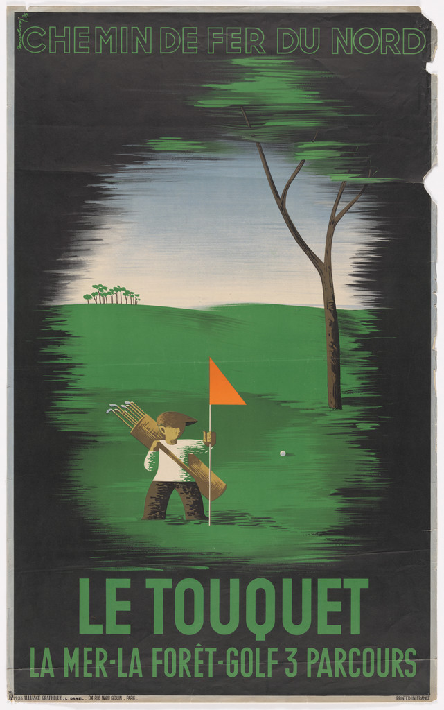Le Touquet (seaside resort) (Poster for Chemin de Fer du Nord)