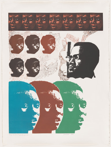 Elizabeth Catlett. Malcolm X Speaks for Us. 1969