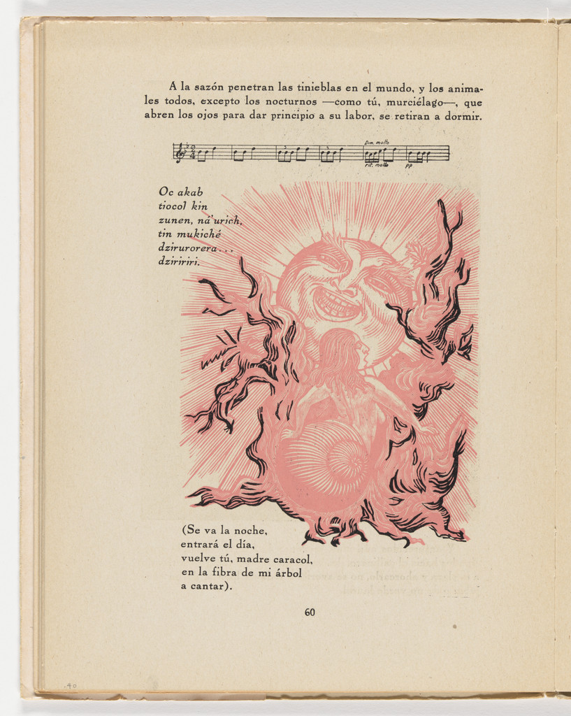 El nuevo canto (tailpiece, page 60) from the illustrated book Incidentes melódicos del mundo irracional (Melodic Incidents of the Irrational World)