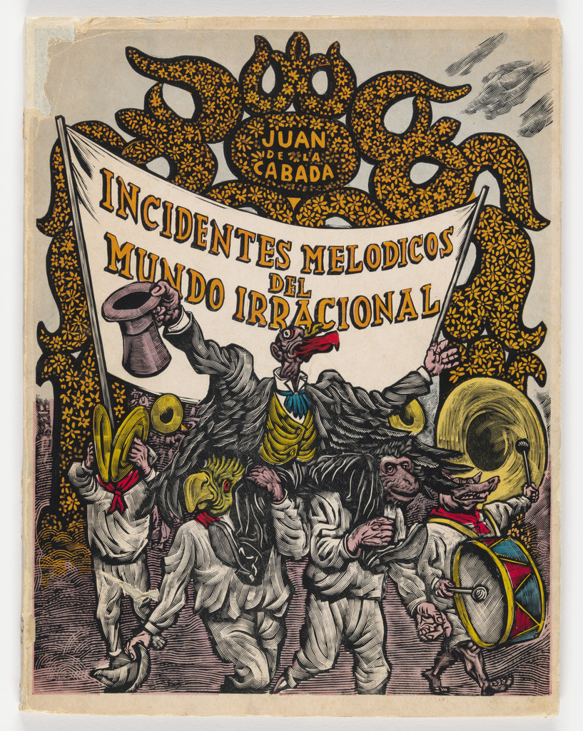 El gran recibimiento (front cover) from the illustrated book Incidentes melódicos del mundo irracional (Melodic Incidents of the Irrational World)