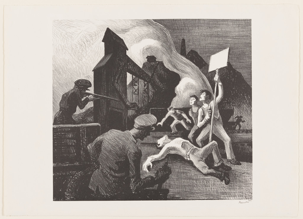 Mine Strike from The American Scene, no. 2