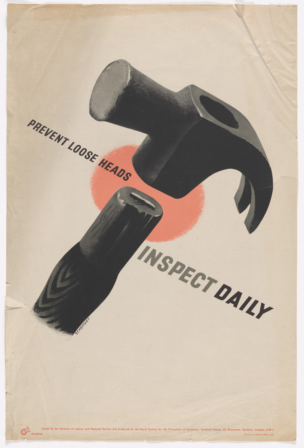Thomas Eckersley. Prevent Loose Heads. 1939-1945