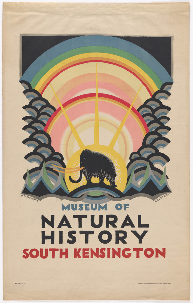 Museum of Natural History, South Kensington (Poster for London Transport)