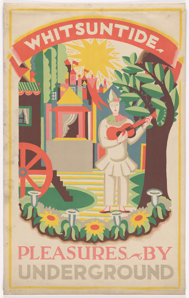 Whitsuntide Pleasures by Underground (Poster for London Transport)