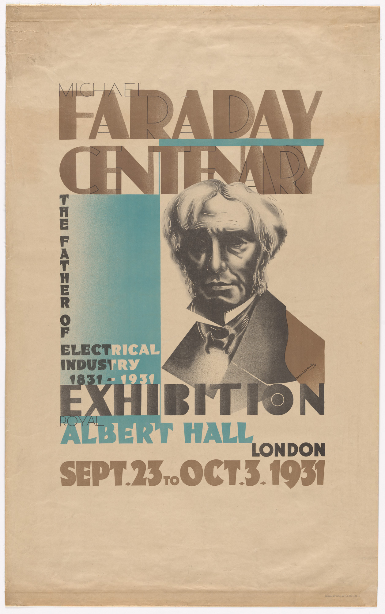 E. McKnight Kauffer. Faraday Centenary Exhibition