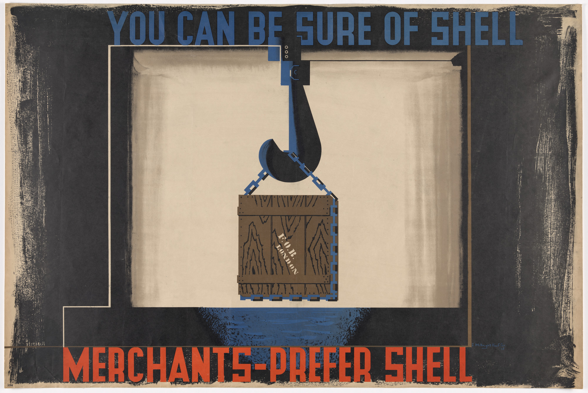 E. McKnight Kauffer. Merchants Prefer Shell