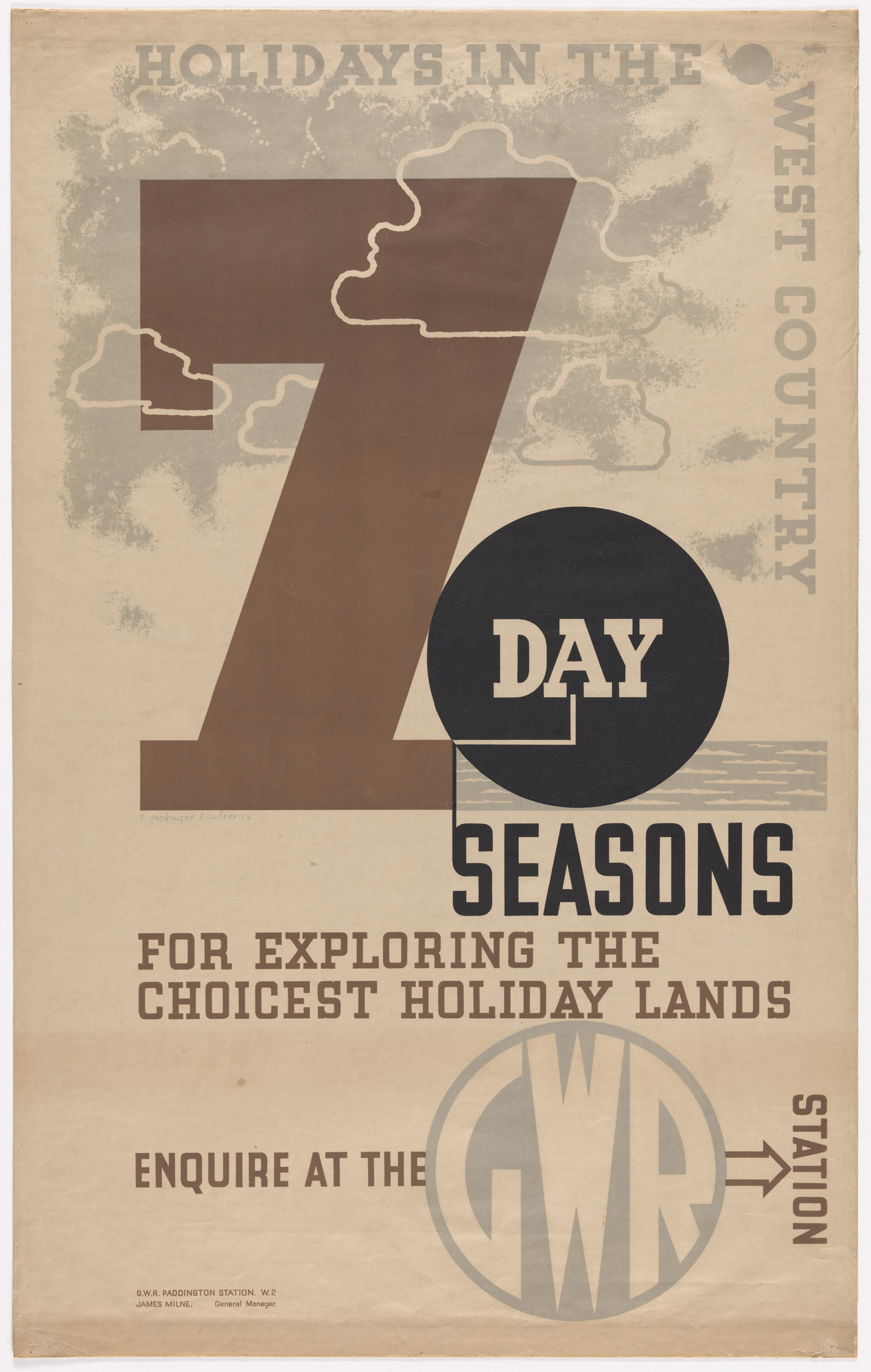 E. McKnight Kauffer. 7 Day Seasons