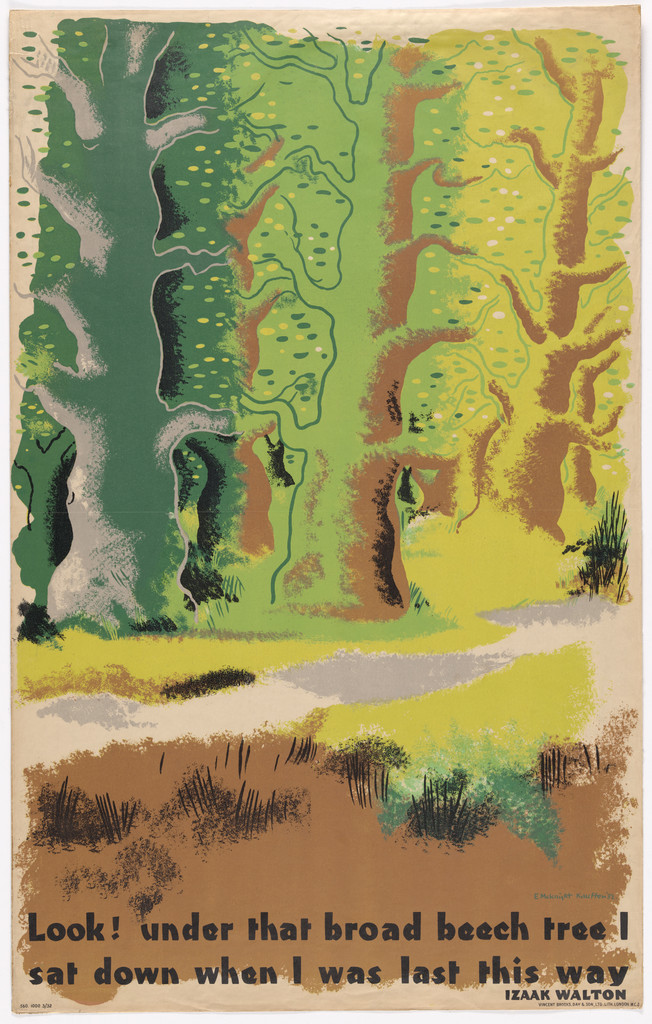 Look! Under That Broad Beech Tree I Sat Down When I Was Last This Way (Poster for Underground Electric Railways Company)