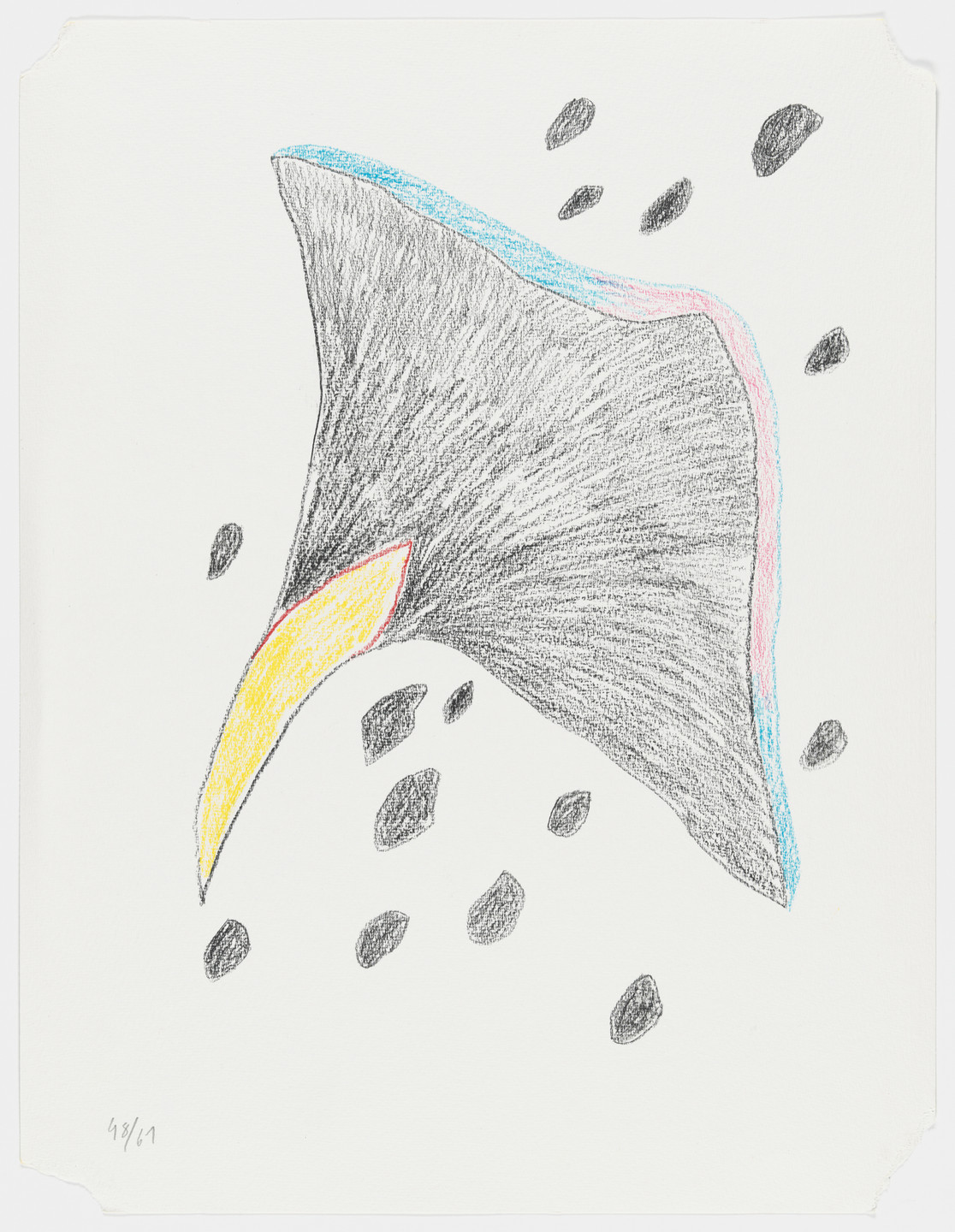 Tadáskía. ave preta mística mystical black bird. 2022